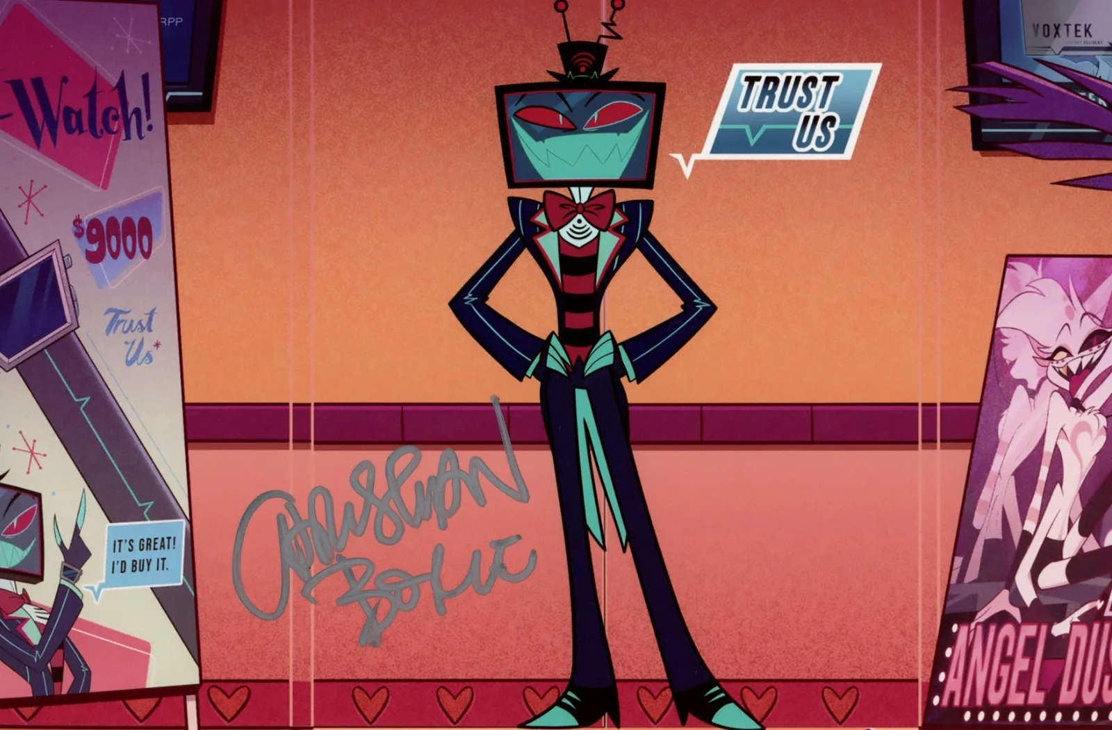 Christian Borle — Christian Borle Hazbin Hotel 8x12 Signed Photo JSA Certified Autograph