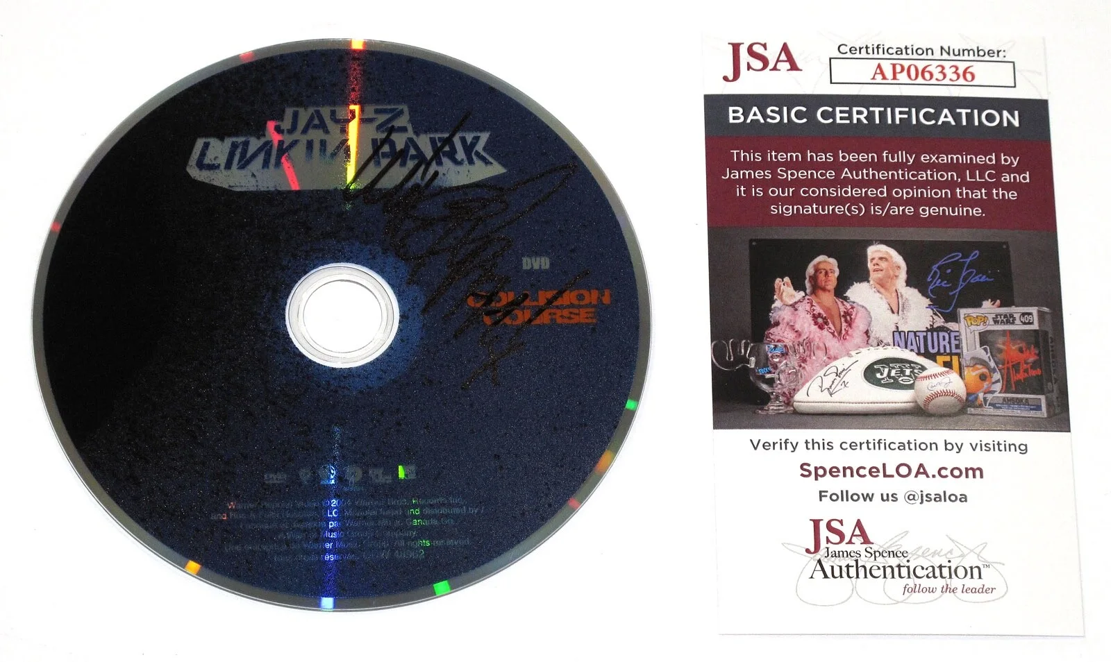 MIKE SHINODA — Mike Shinoda signed JAY-Z LINKIN PARK "COLLISION COURSE" DVD Exact Proof JSA COA, image 5