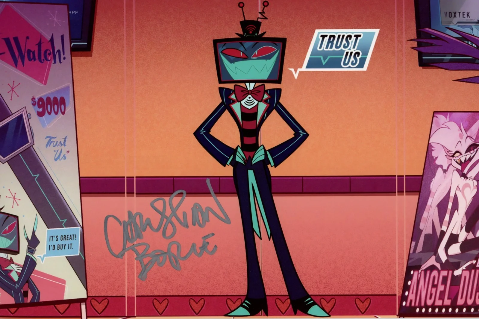 Christian Borle — Christian Borle Hazbin Hotel 8x12 Signed Photo JSA Certified Autograph