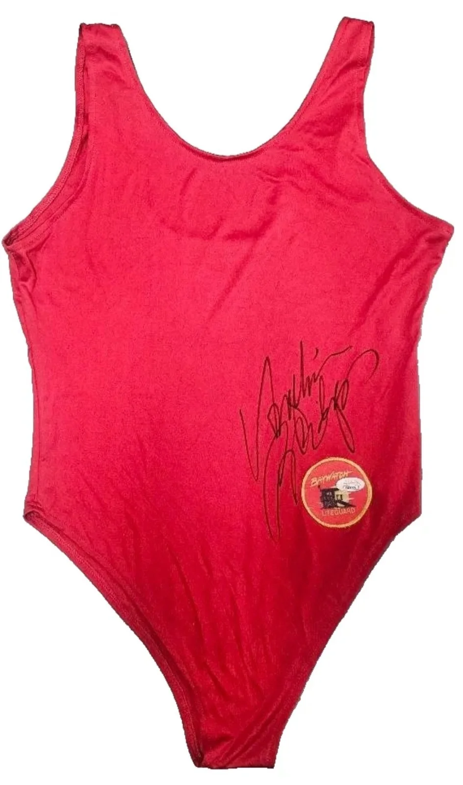 Angelica Bridges — ANGELICA BRIDGES SEXY BAYWATCH ACTRESS LIFE GUARD SIGNED SWIMSUIT JSA COA