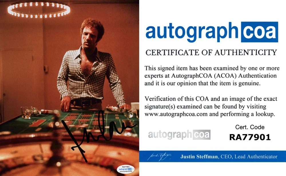 JAMES CAAN — James Caan signed "THE GAMBLER" 8x10 Photo AUTOGRAPHED b Godfather ACOA COA