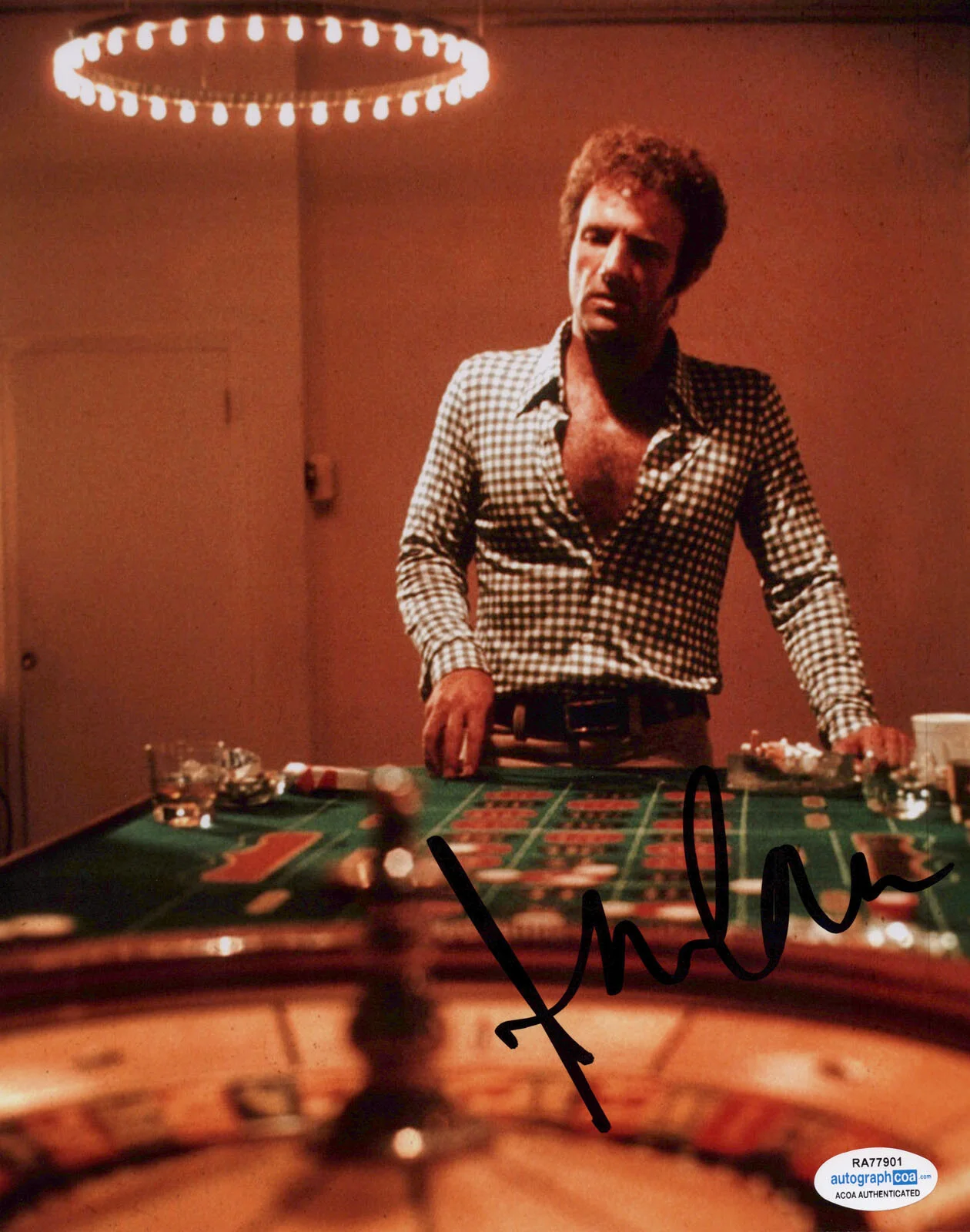 JAMES CAAN — James Caan signed "THE GAMBLER" 8x10 Photo AUTOGRAPHED b Godfather ACOA COA, изображение 3