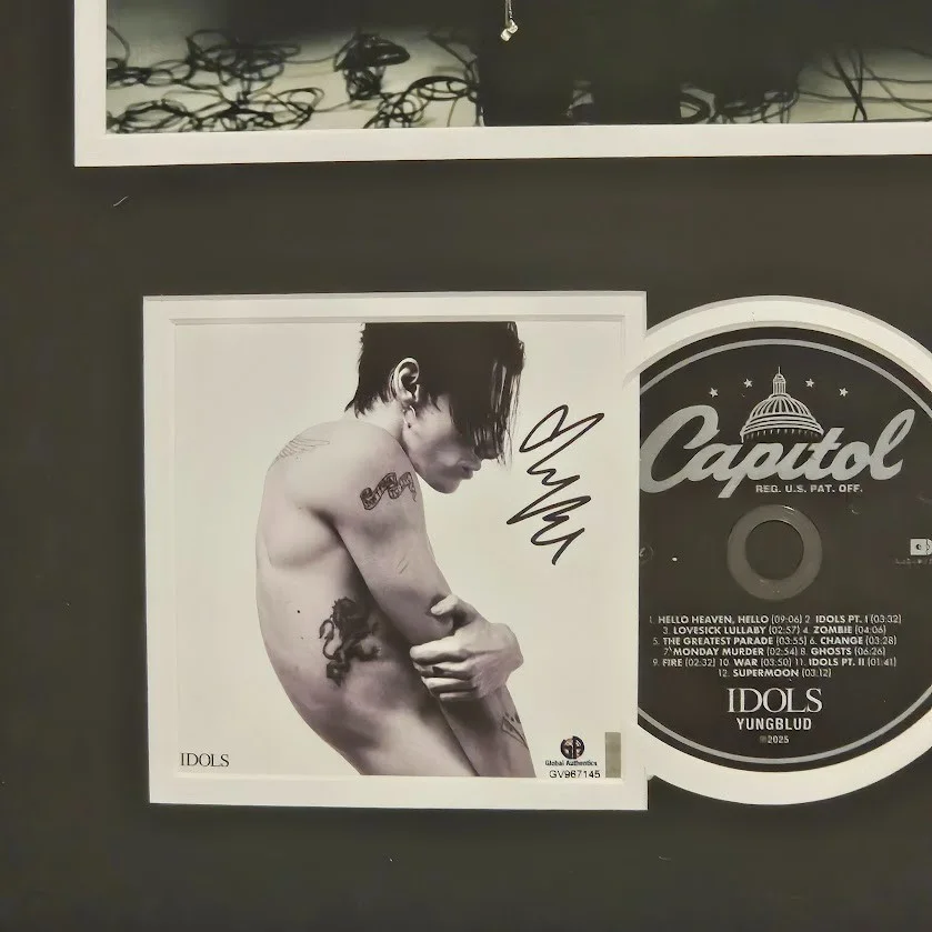 Yungblud Signed Autographed Idols CD Global Authentics COA Framed, image 2