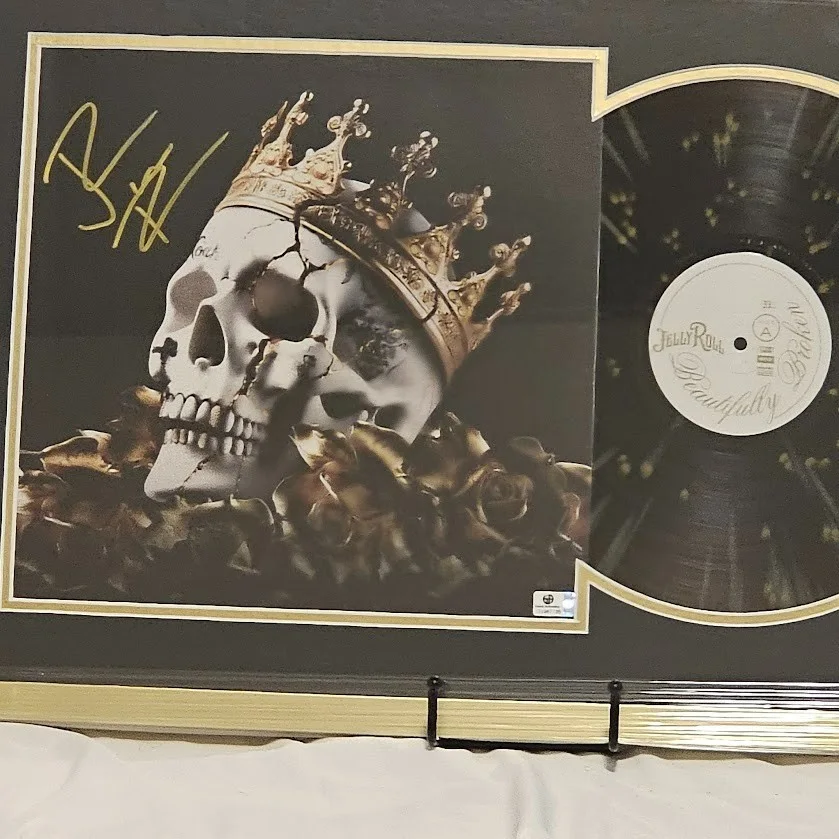 Jelly Roll Signed Autographed LP Record Beautifully Broken Global Authentics COA, image 2