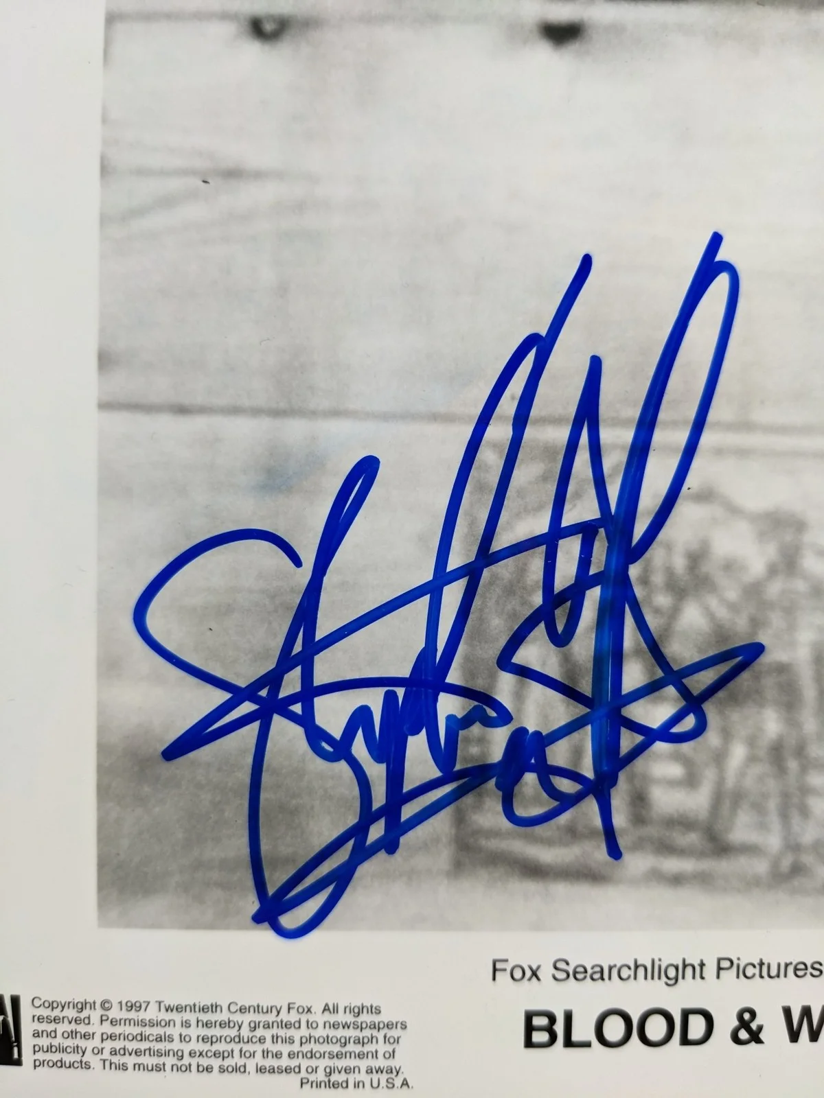 Stephen Dorff — Stephen Dorff Signed 8x10 B&W Blood & Wine Still Movie Photo Autographed, изображение 2