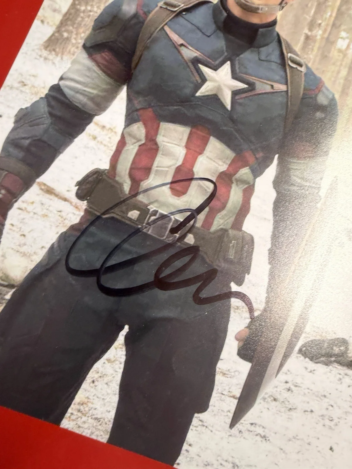Chris Evans — Chris Evans Chris Hemsworth Signed 11x14 Photo Captain America Thor Beckett COA, image 2