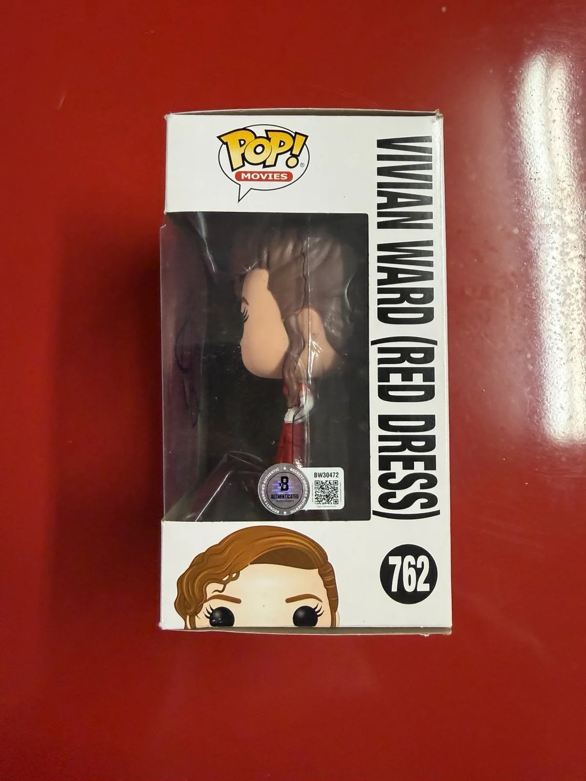 Julia Roberts — Julia Roberts Signed Funko Pop Vivian Ward 762 Pretty Woman Beckett COA RARE, изображение 3