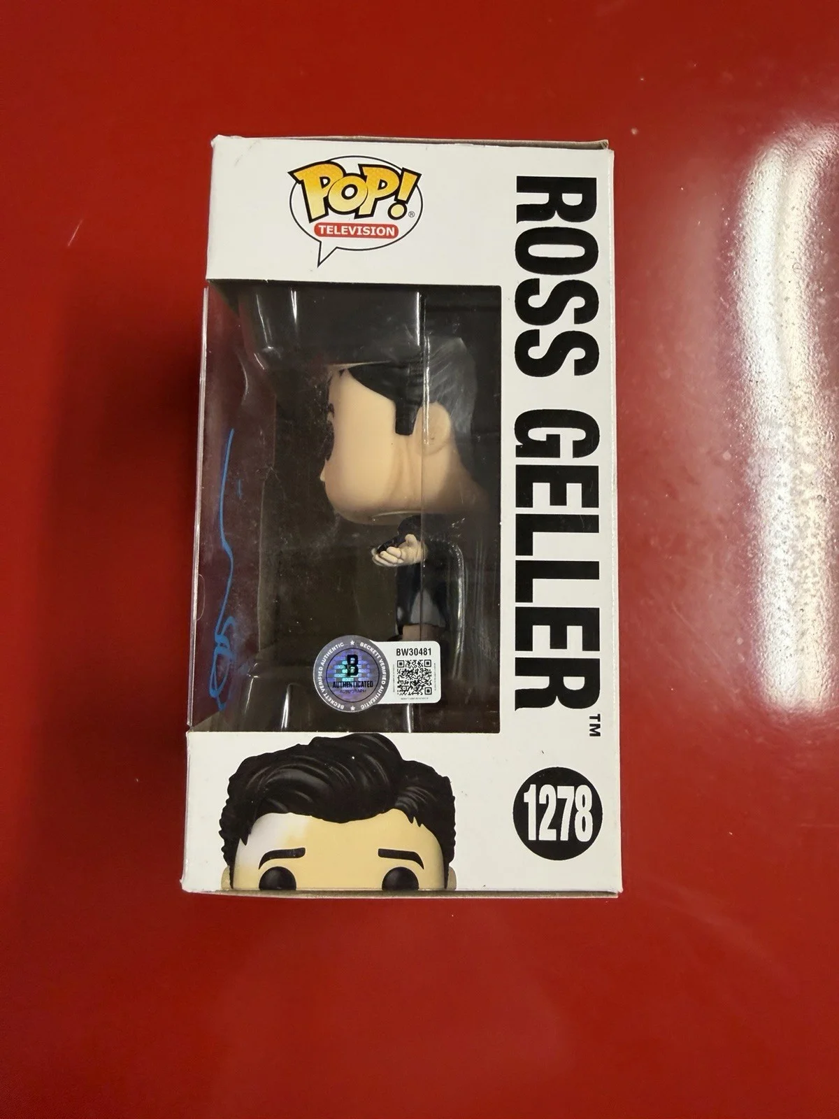 David Schwimmer ‘Friends’ Signed Funko Pop ‘Ross Geller’ Beckett COA Certified, изображение 2