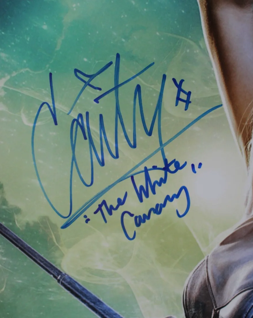 Caity Lotz — Caity Lotz Signed 20x30 Arrow Photo “The White Canary” Inscription Becket BT2752, изображение 2