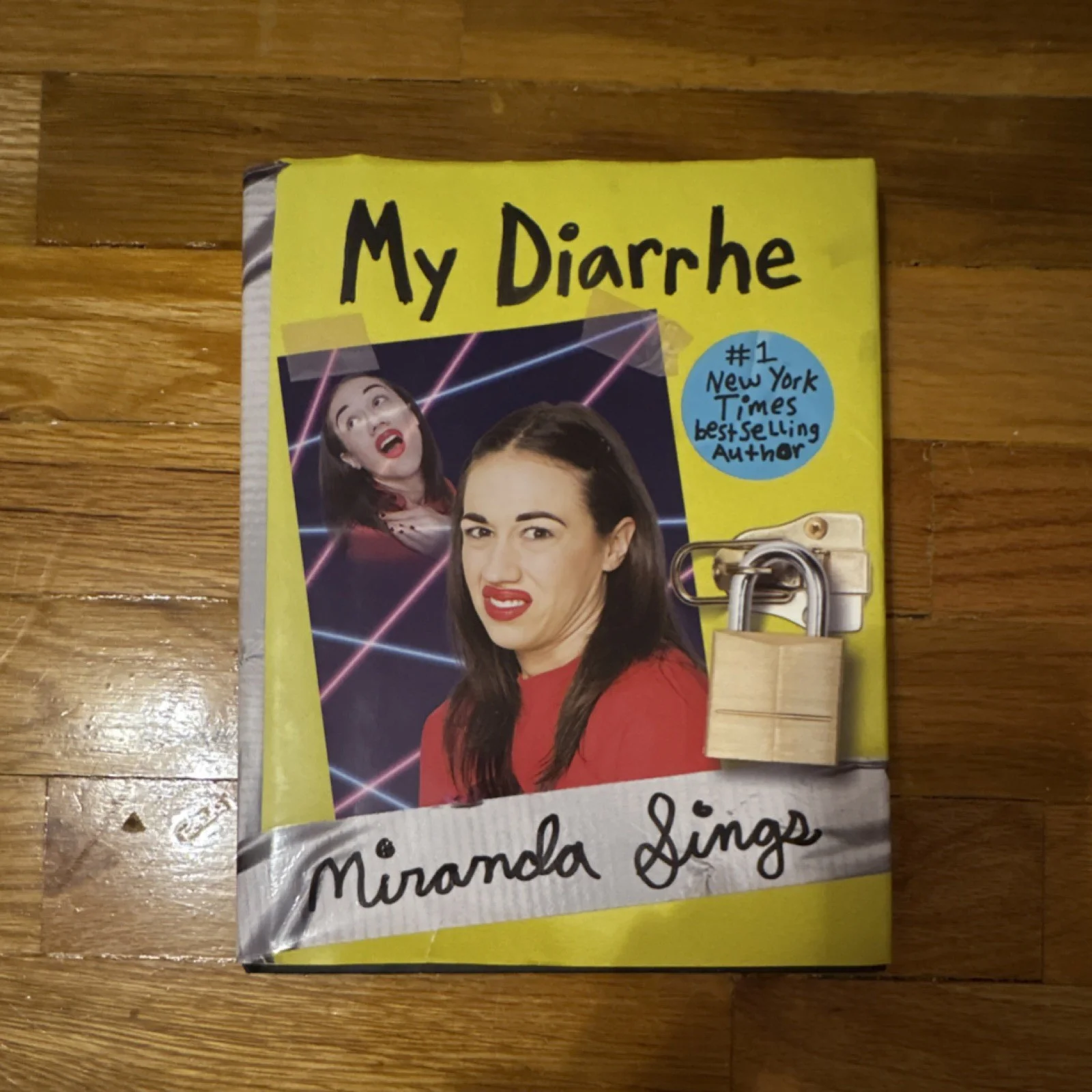 Miranda Sings/Colleen Ballinger Autographed Framed Poster with 'My Diarrhe' Book, image 2