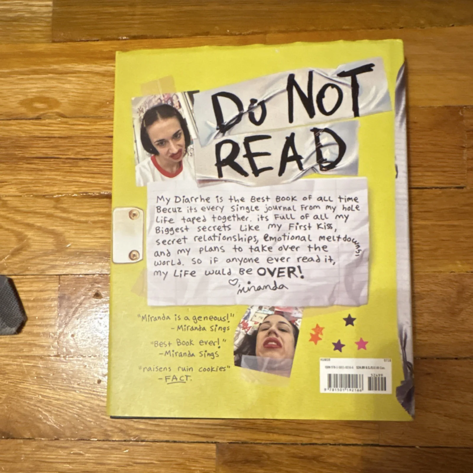 Miranda Sings/Colleen Ballinger Autographed Framed Poster with 'My Diarrhe' Book, image 3