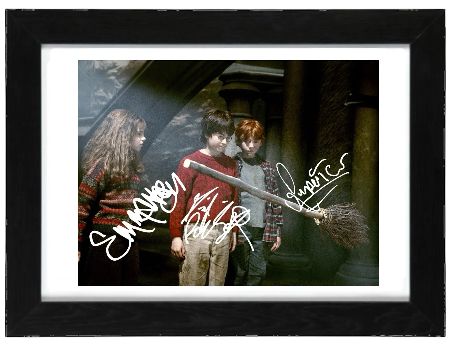 Emma Watson, Radcliffe, Grint Signed Autograph PHOTO Pre Print 6x4/A4/ Framed, изображение 2