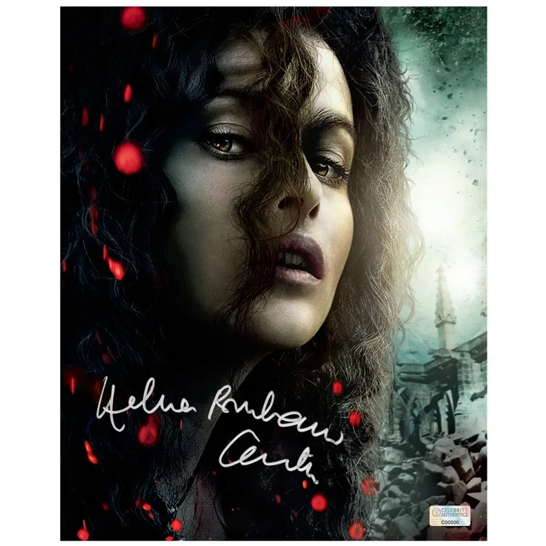 Helena Bonham Carter — Helena Bonham Carter Autographed Harry Potter Bellatrix Lestrange 8×10 Photo