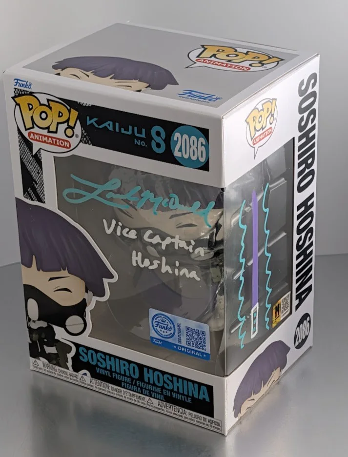 Landon McDonald — Landon McDonald Signed Doodled Funko Pop #2086 Soshiro Hoshina Kaiju No. 8