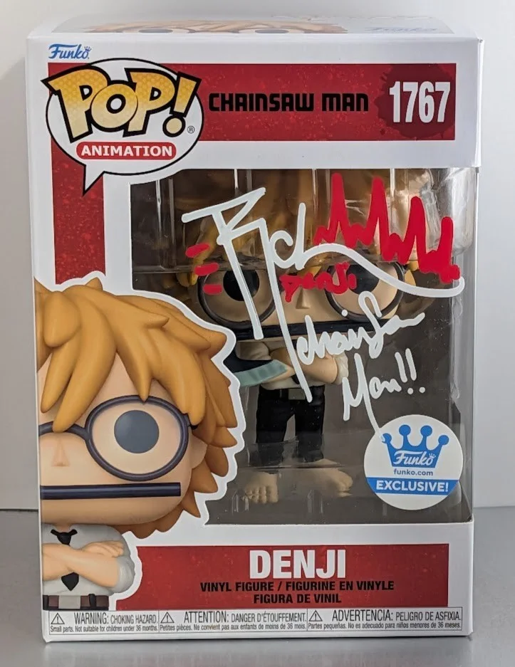 Ryan Colt Levy — Ryan Colt Levy Autographed Signed Funko Pop #1767 DENJI Chainsaw Man