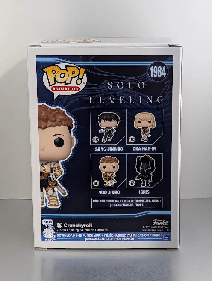Justin Briner — Justin Briner Autographed Signed Funko Pop Yoo Jinho Solo Leveling #1984, image 3