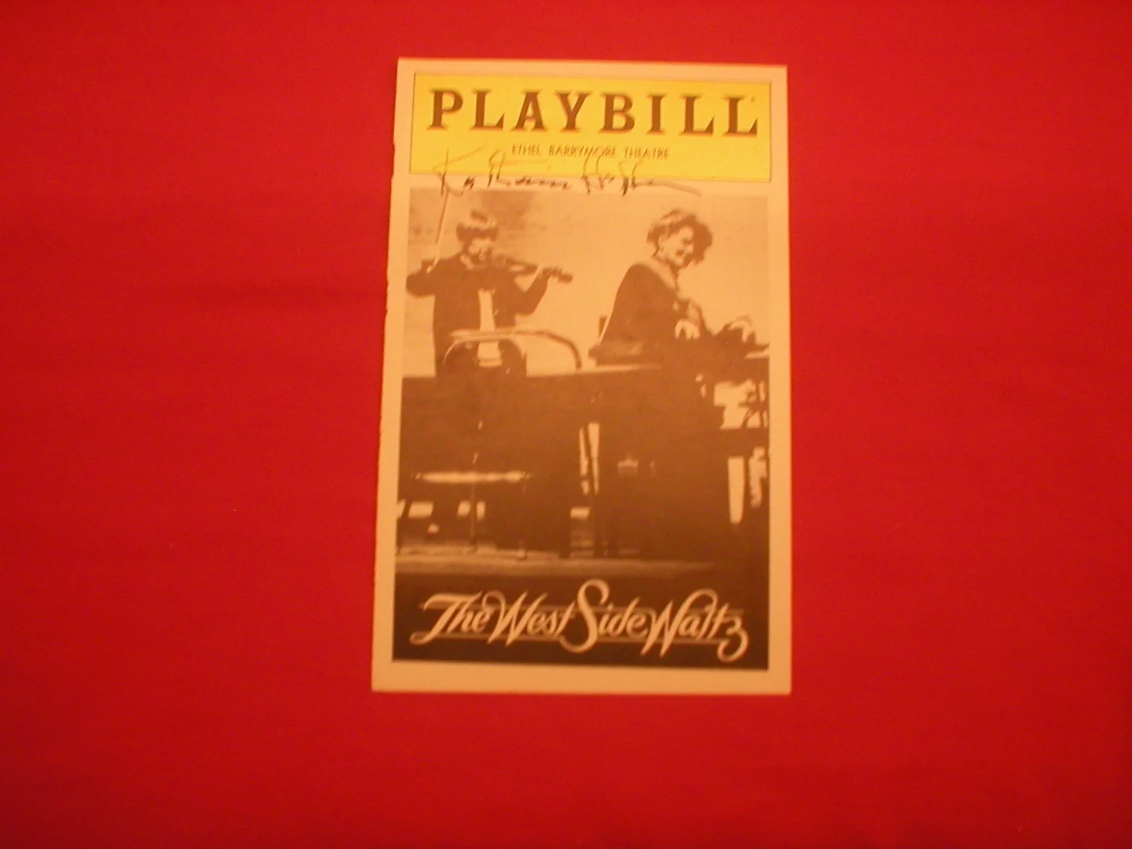 Katherine Hepburn — KATHERINE HEPBURN SIGNED, AUTOGRAPHED PLAYBILL COVER, ETHEL BARRYMORE THEATRE