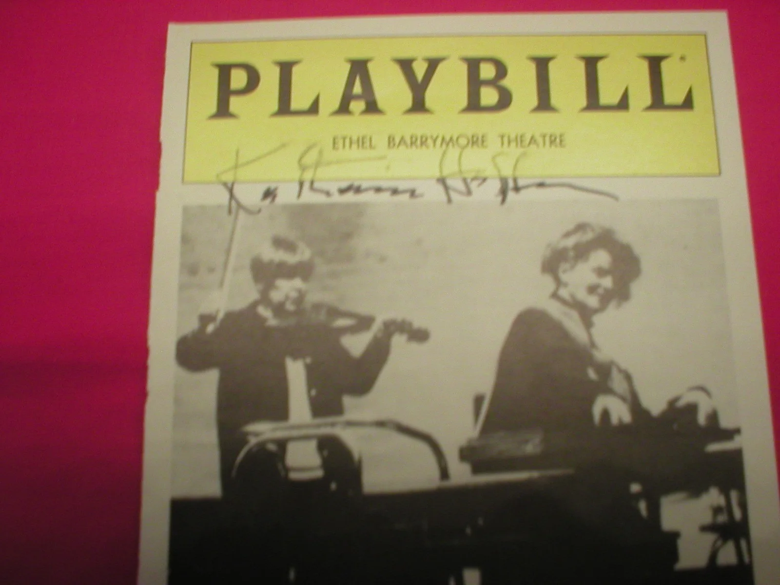 Katherine Hepburn — KATHERINE HEPBURN SIGNED, AUTOGRAPHED PLAYBILL COVER, ETHEL BARRYMORE THEATRE, image 2