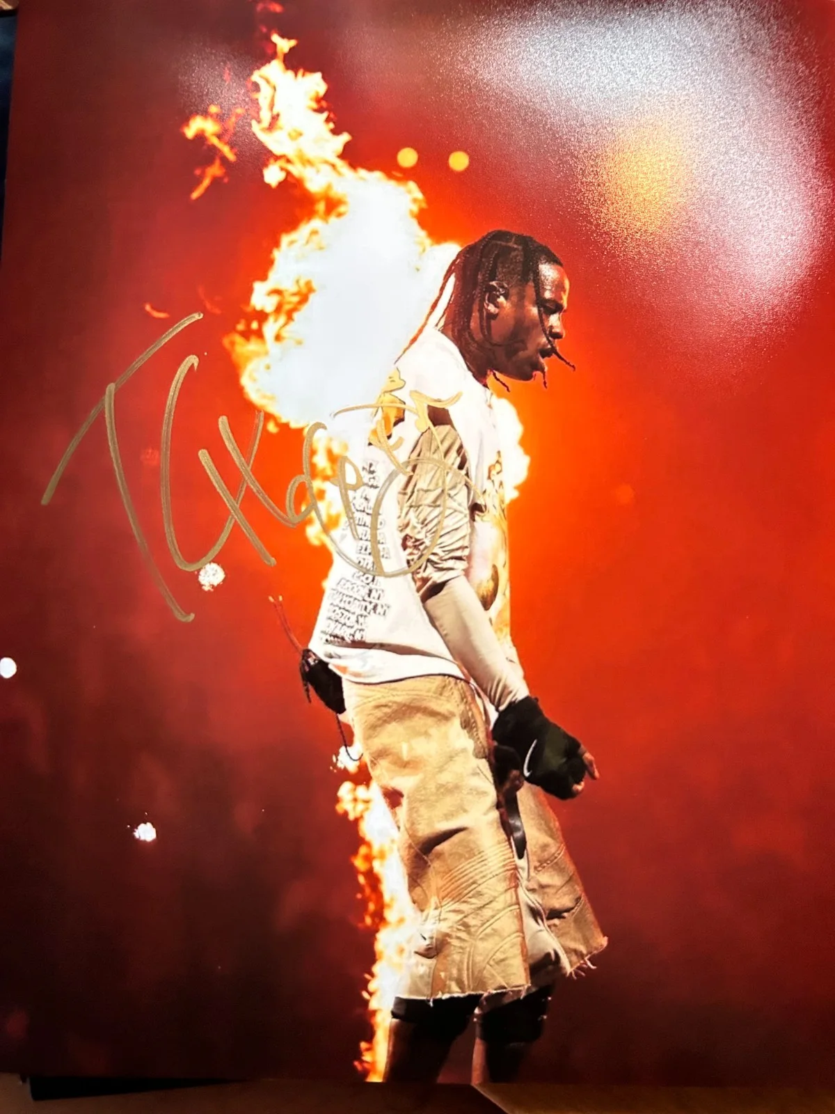 TRAVIS SCOTT Signed Original 8x10" Authentic Autograph GENUINE w/COA, image 3