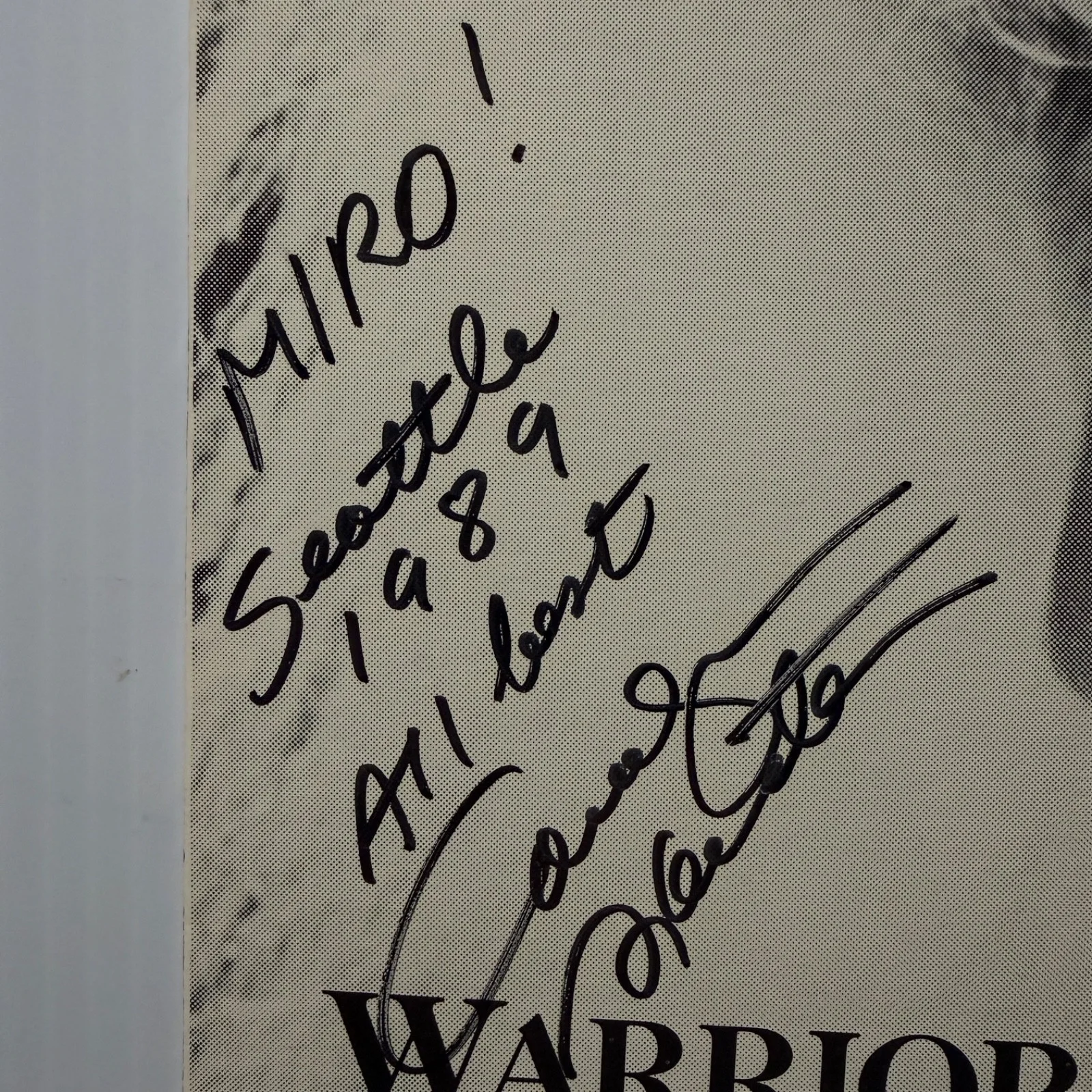 AUTOGRAPHED - CAROLYN HESTER "Warriors Of The Rainbow" USA vinyl OUTPOST RECORDS, изображение 3