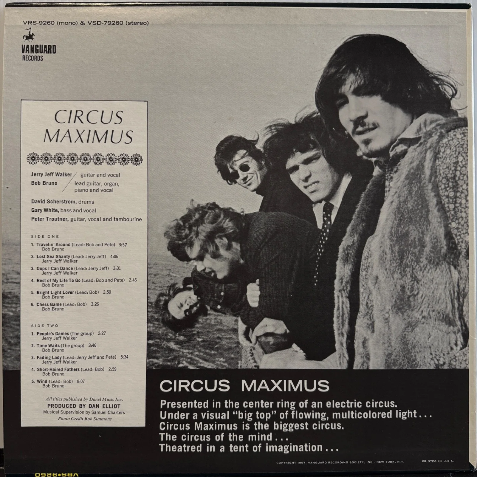 AUTOGRAPHED - CIRCUS MAXIMUS usa vinyl reissue AUTOGRAPHED BY JERRY JEFF WALKER, image 2