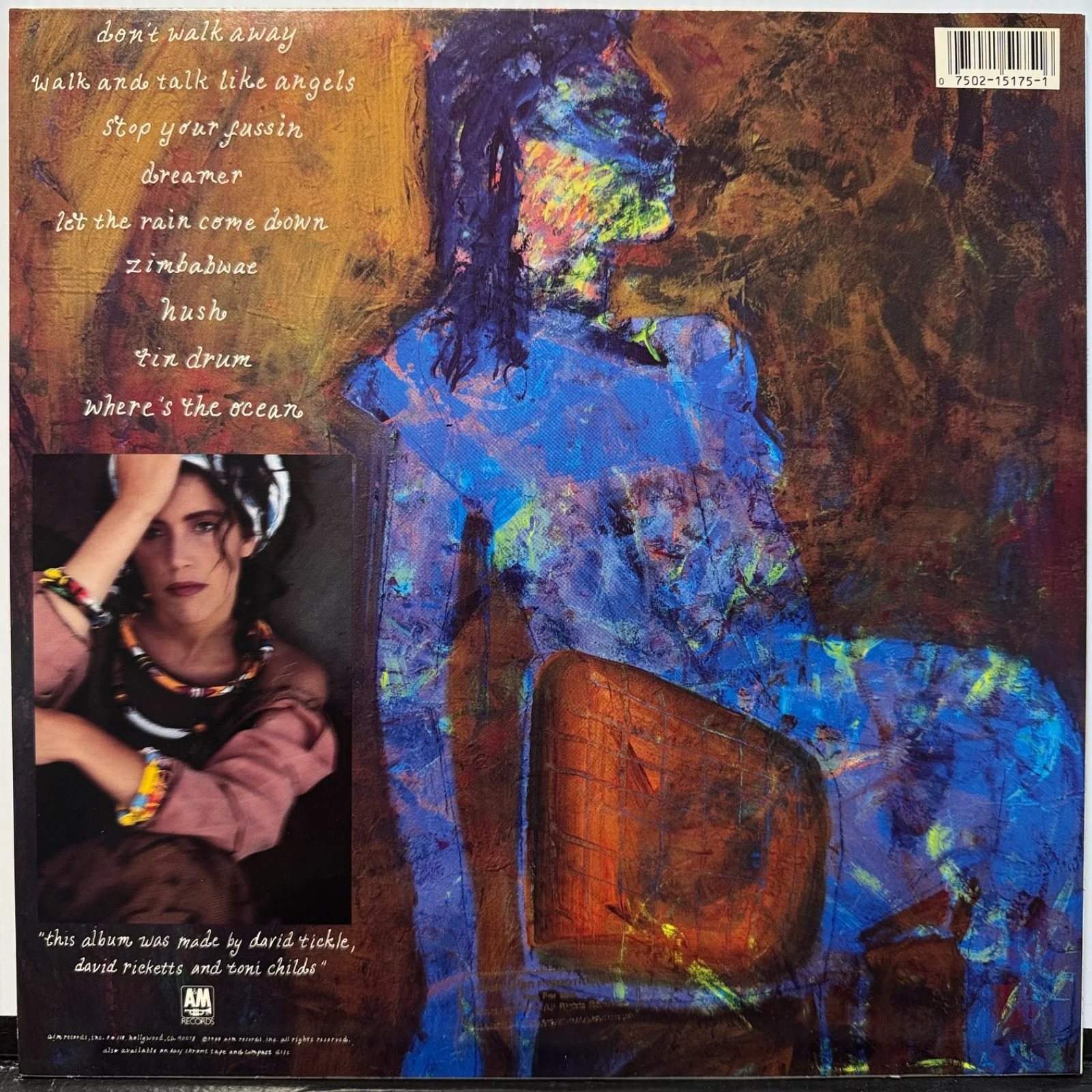 AUTOGRAPHED - TONI CHILDS "Union" A&M SP6-5175 translucent vinyl with insert NM, image 3