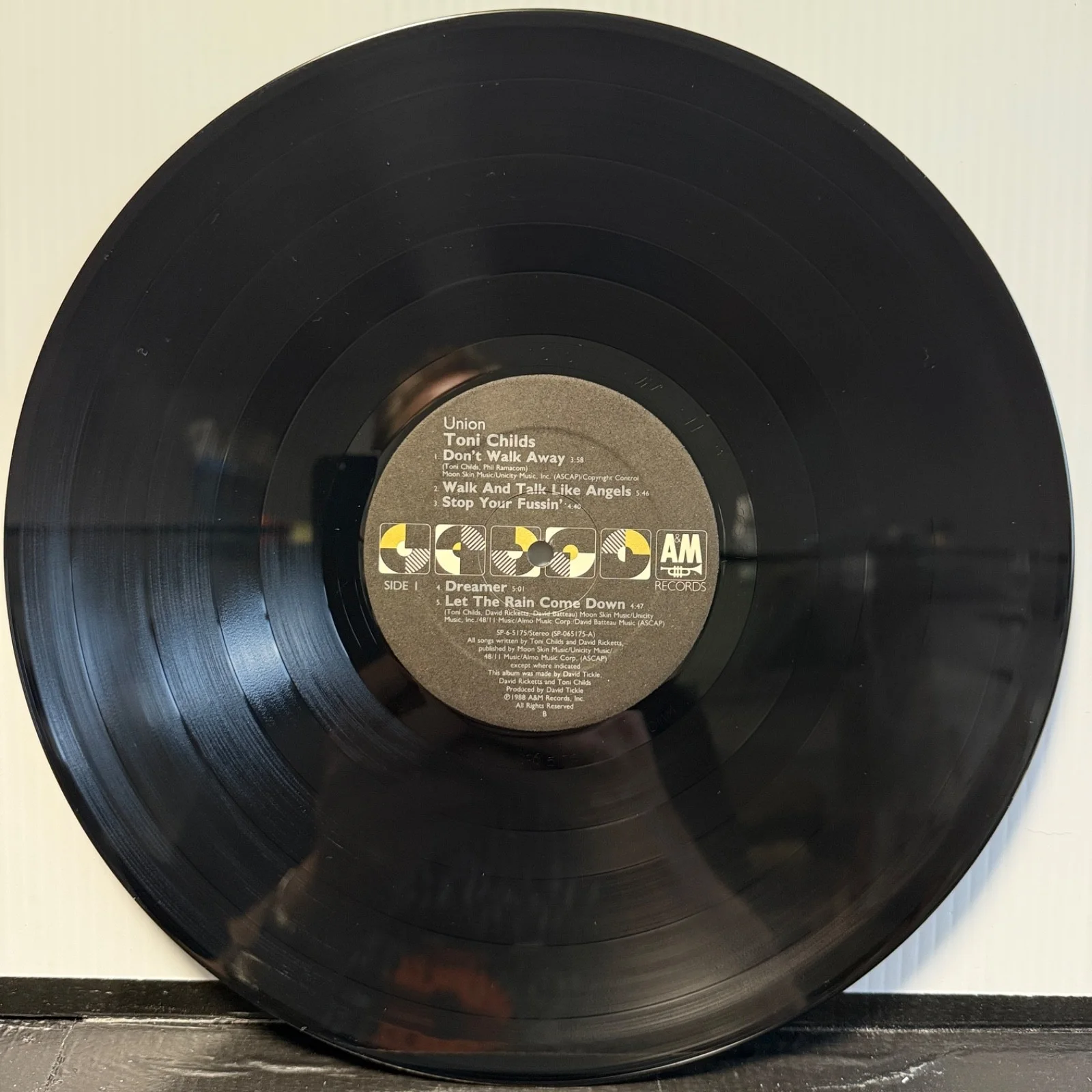 AUTOGRAPHED - TONI CHILDS "Union" A&M SP6-5175 translucent vinyl with insert NM, image 4