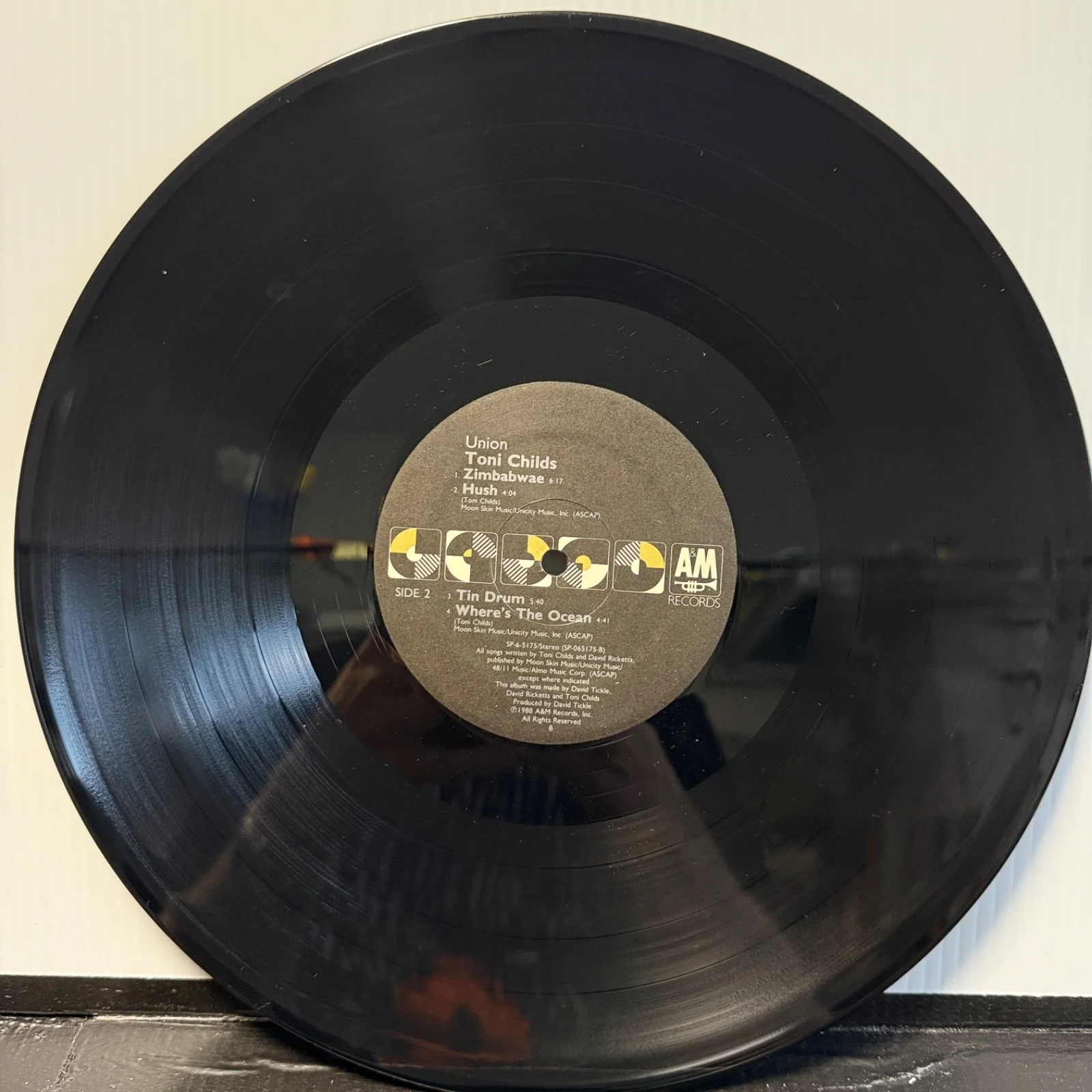 AUTOGRAPHED - TONI CHILDS "Union" A&M SP6-5175 translucent vinyl with insert NM, image 5