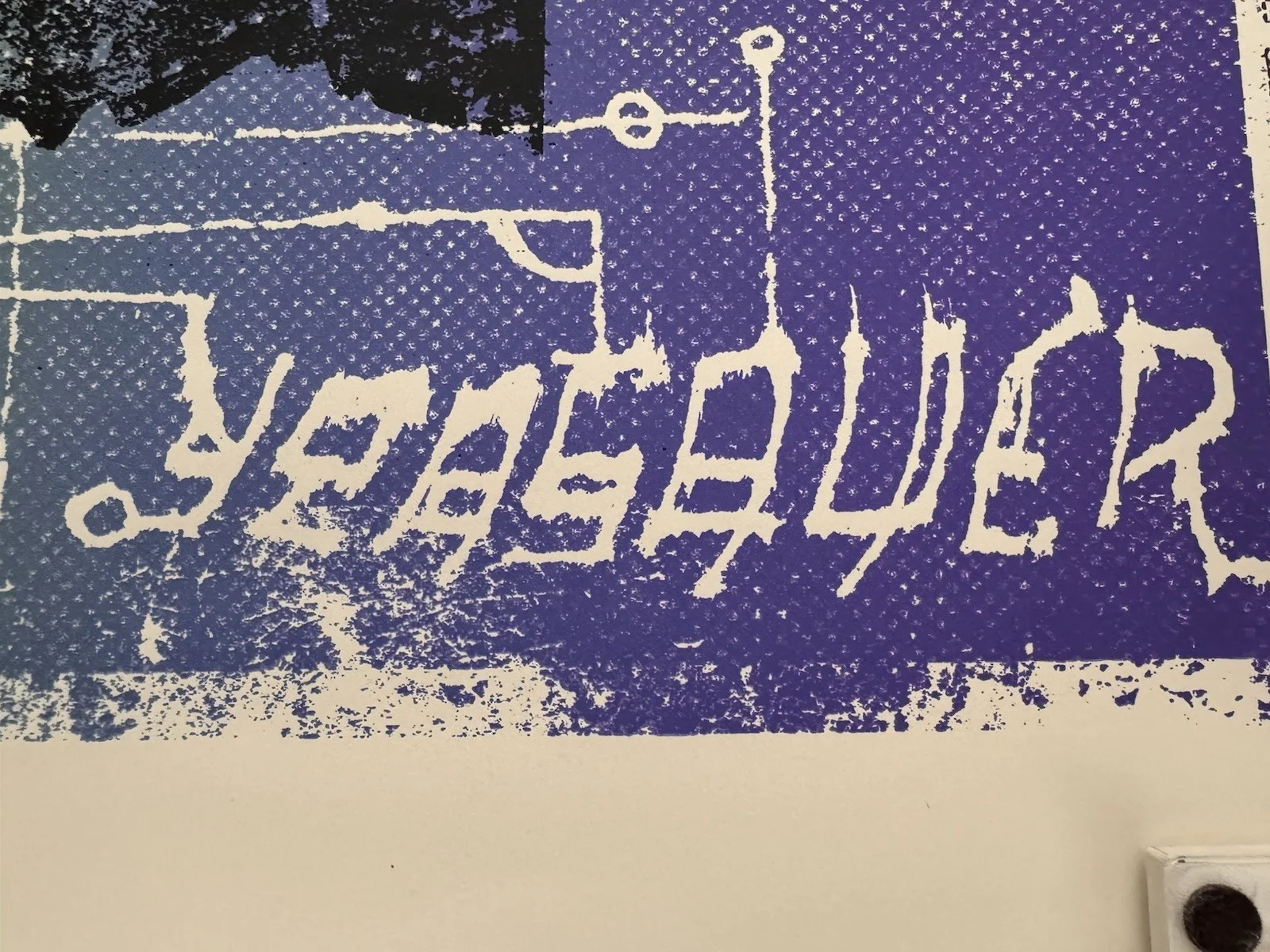 AUTOGRAPHED Yeasayer Javelin Screen Printed Tour Poster Hi-Tone Memphis 4-7-10, image 4