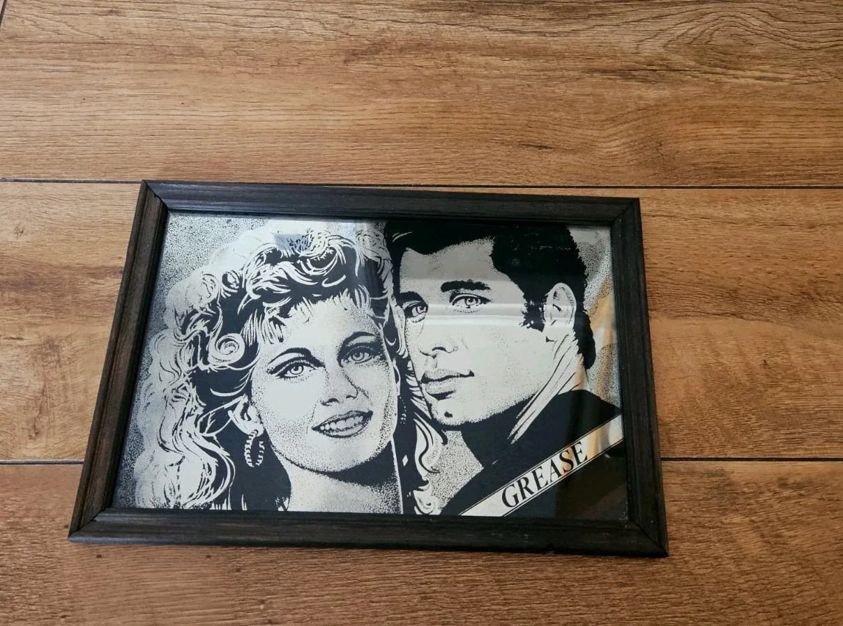 Vintage Grease Danny & Sandy mirror picture - retro decor, изображение 2