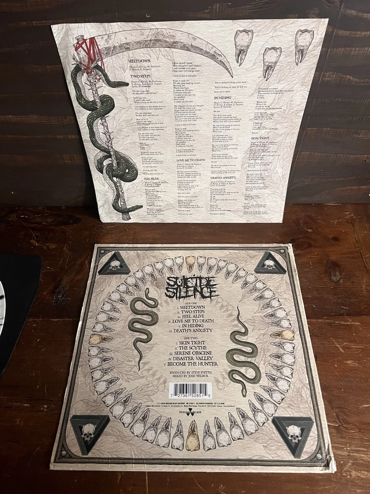 Suicide Silence Vinyl Become The Hunter Signed By All Members, image 3