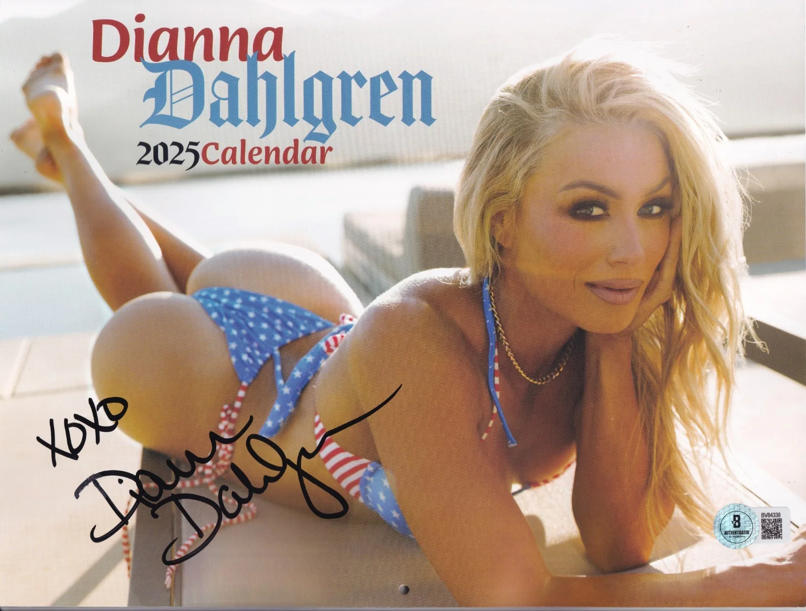 Dianna Dahlgren — Dianna Dahlgren Signed 2025 Calendar BAS COA WWE Tough Enough Miss Supercross