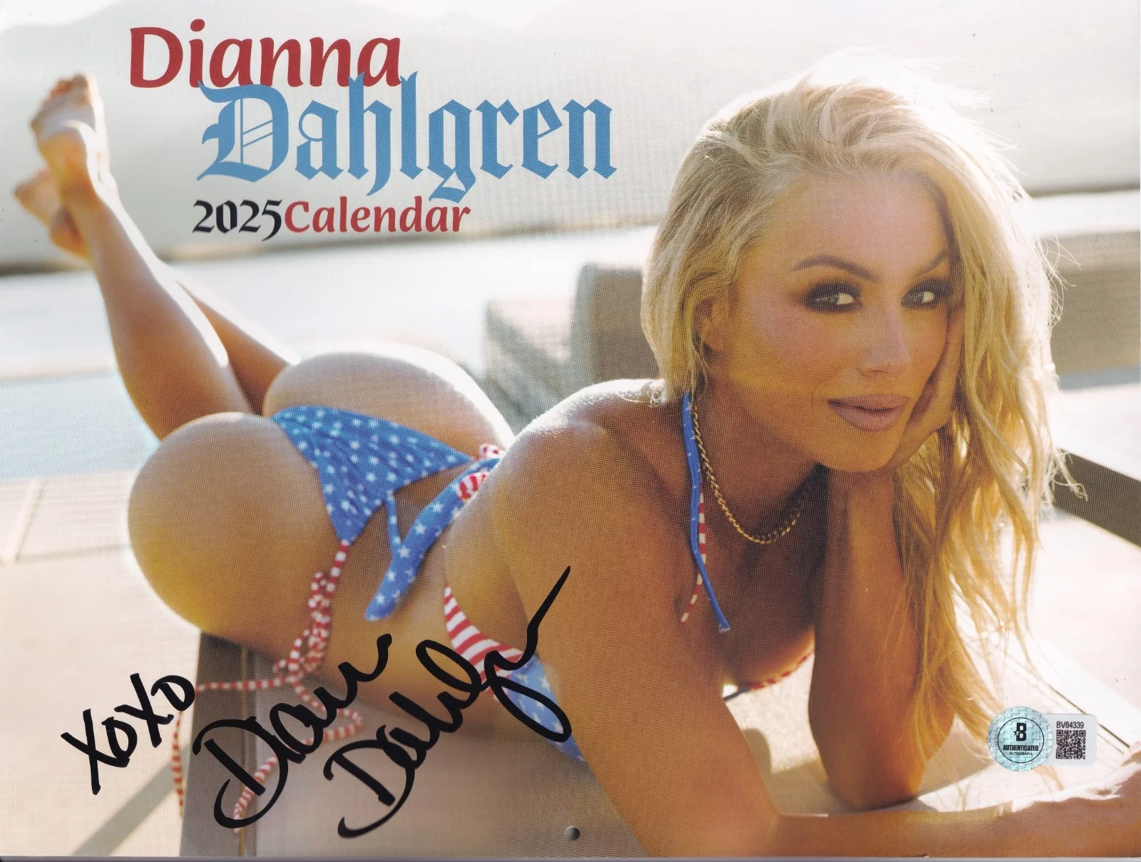 Dianna Dahlgren — Dianna Dahlgren Signed 2025 Calendar BAS COA WWE Tough Enough Miss Supercross, image 5