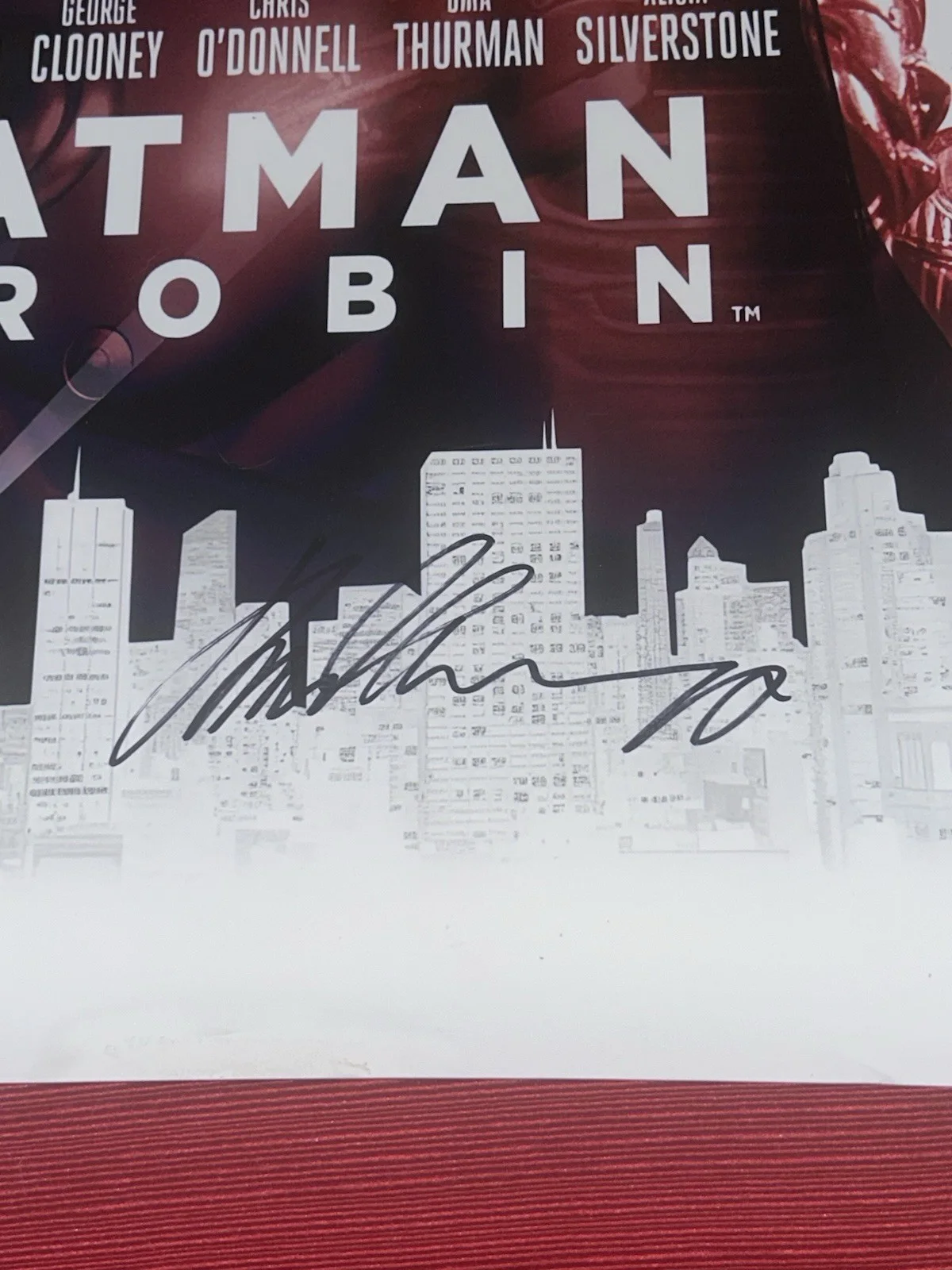 Arnold Schwarzenegger — Batman and Robin 20X30 Poster Signed By Arnold Schwarzenegger and George Clooney, изображение 2
