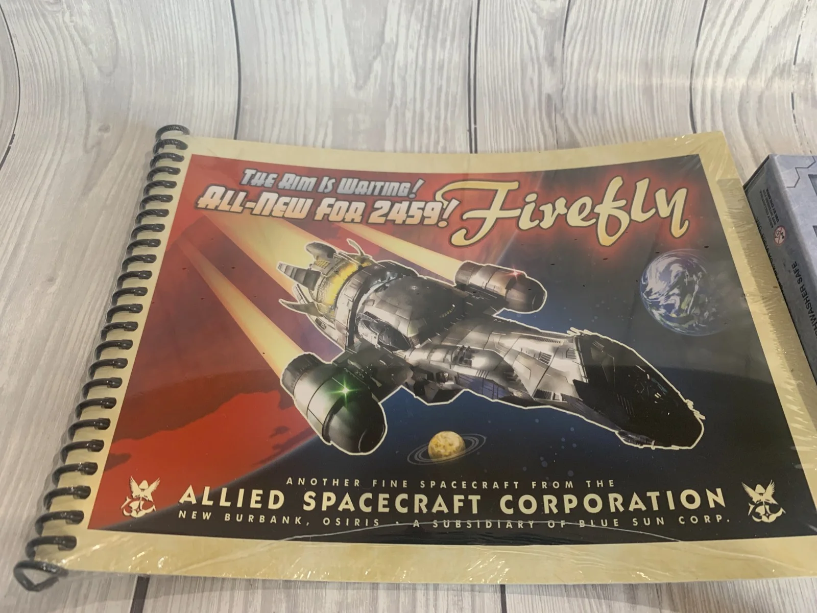 Firefly Loot Crate Firefly Spacecraft Sales Hip Flask and Pamphlet, image 2