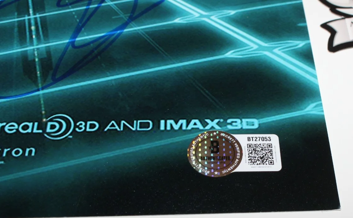 OLIVIA WILDE SIGNED 'TRON: LEGACY' 12x18 MOVIE POSTER AUTOGRAPH BAS BECKETT COA, изображение 3