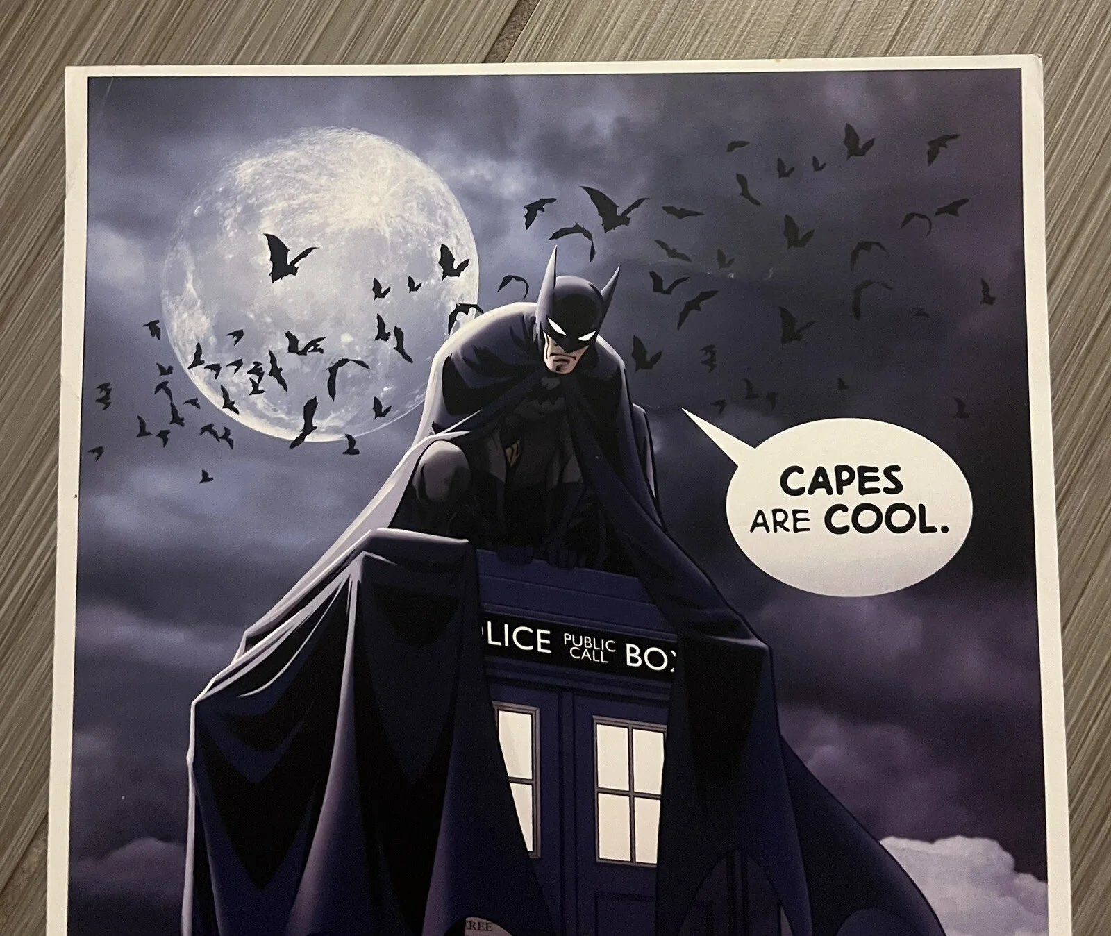 Christopher Jones — Christopher Jones bat wolf print january 2015 signed 17”x11”, image 2