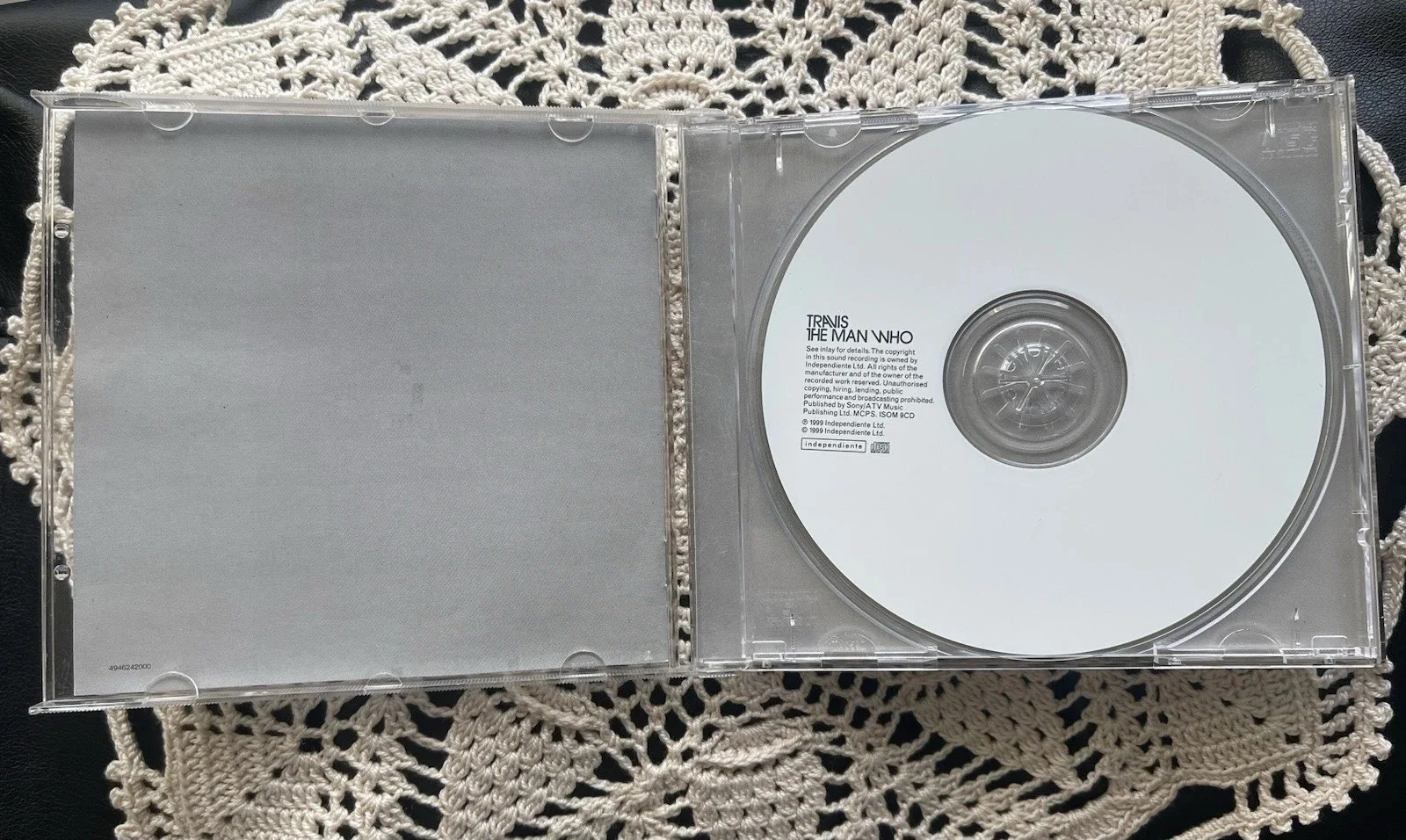 TRAVIS The Man Who Signed CD Autographed Full Band Britpop UK Import ISOM9CD, image 3