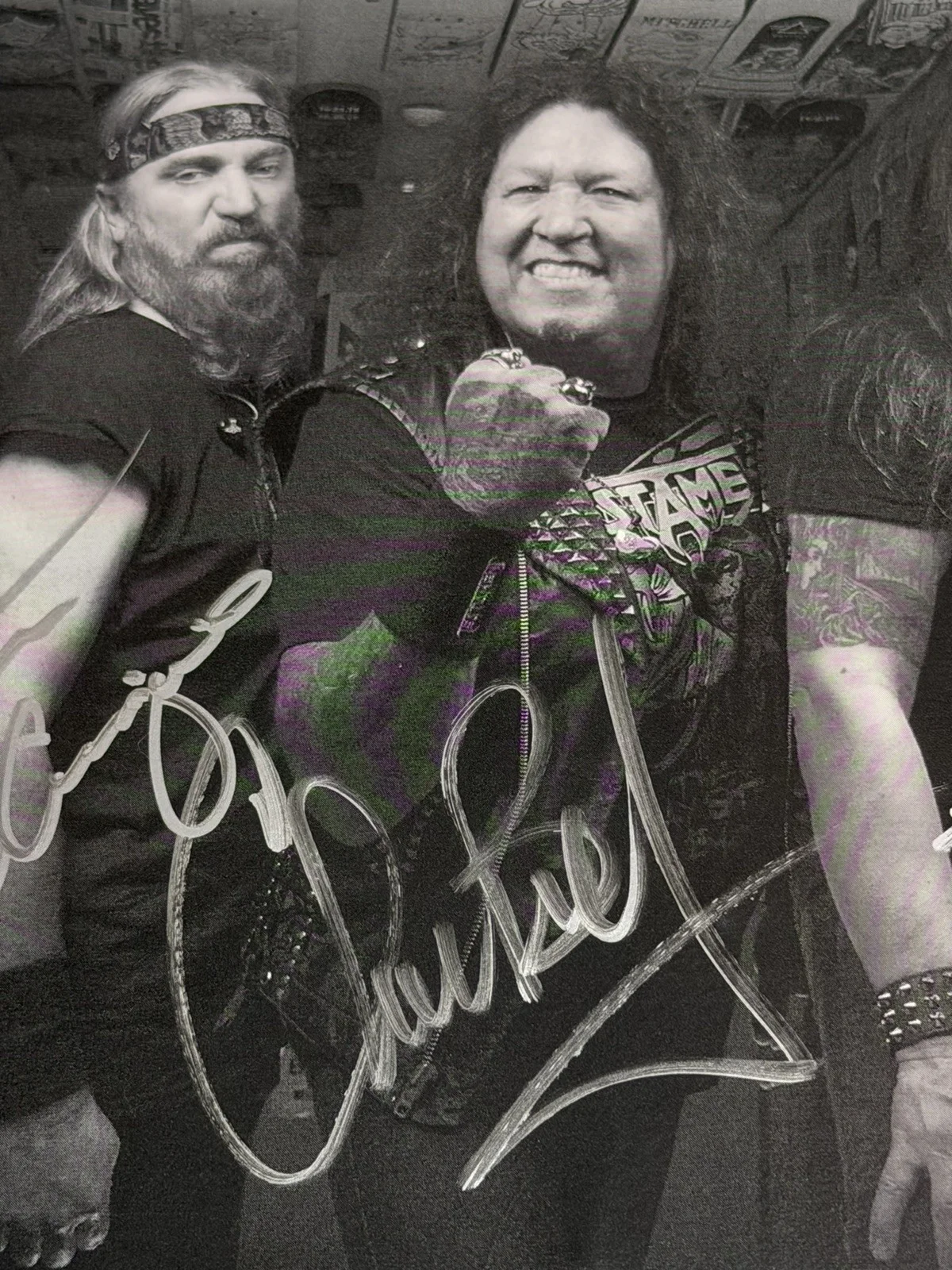 TESTAMENT Signed Promo Photo 8X10 Signatures 2023 VIP Lombardo Autographed, изображение 3