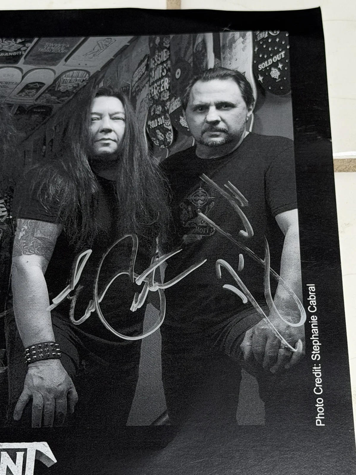 TESTAMENT Signed Promo Photo 8X10 Signatures 2023 VIP Lombardo Autographed, изображение 4