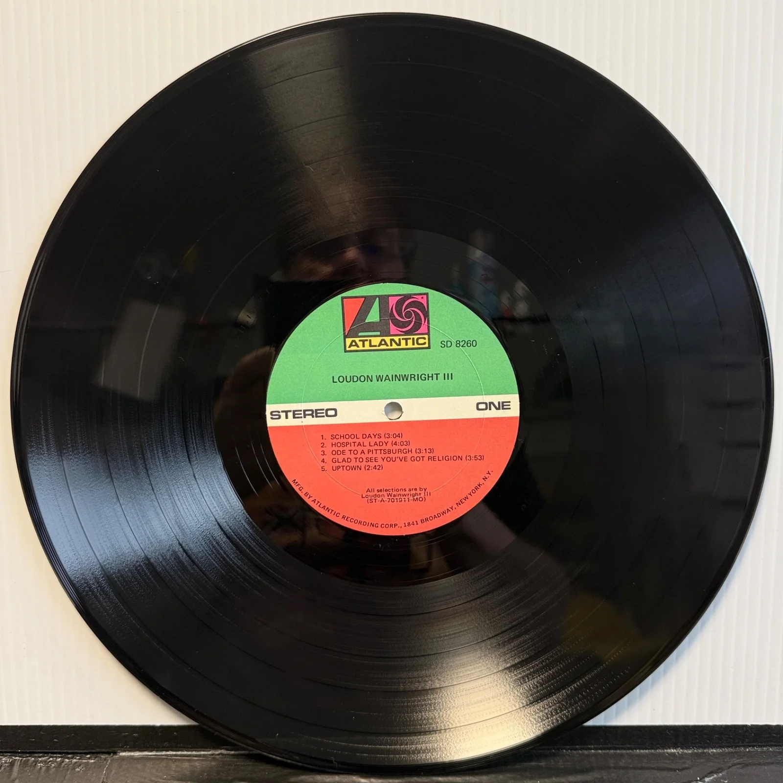 AUTOGRAPHED - LOUDON WAINWRIGHT III - self-titled US vinyl Atlantic SD 8260 1970, image 4