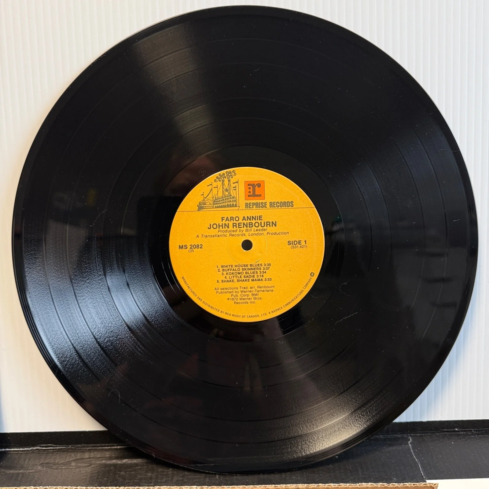 AUTOGRAPHED - JOHN RENBOURNE "Faro Annie" Canada vinyl pressing MS 2082 Reprise, изображение 4