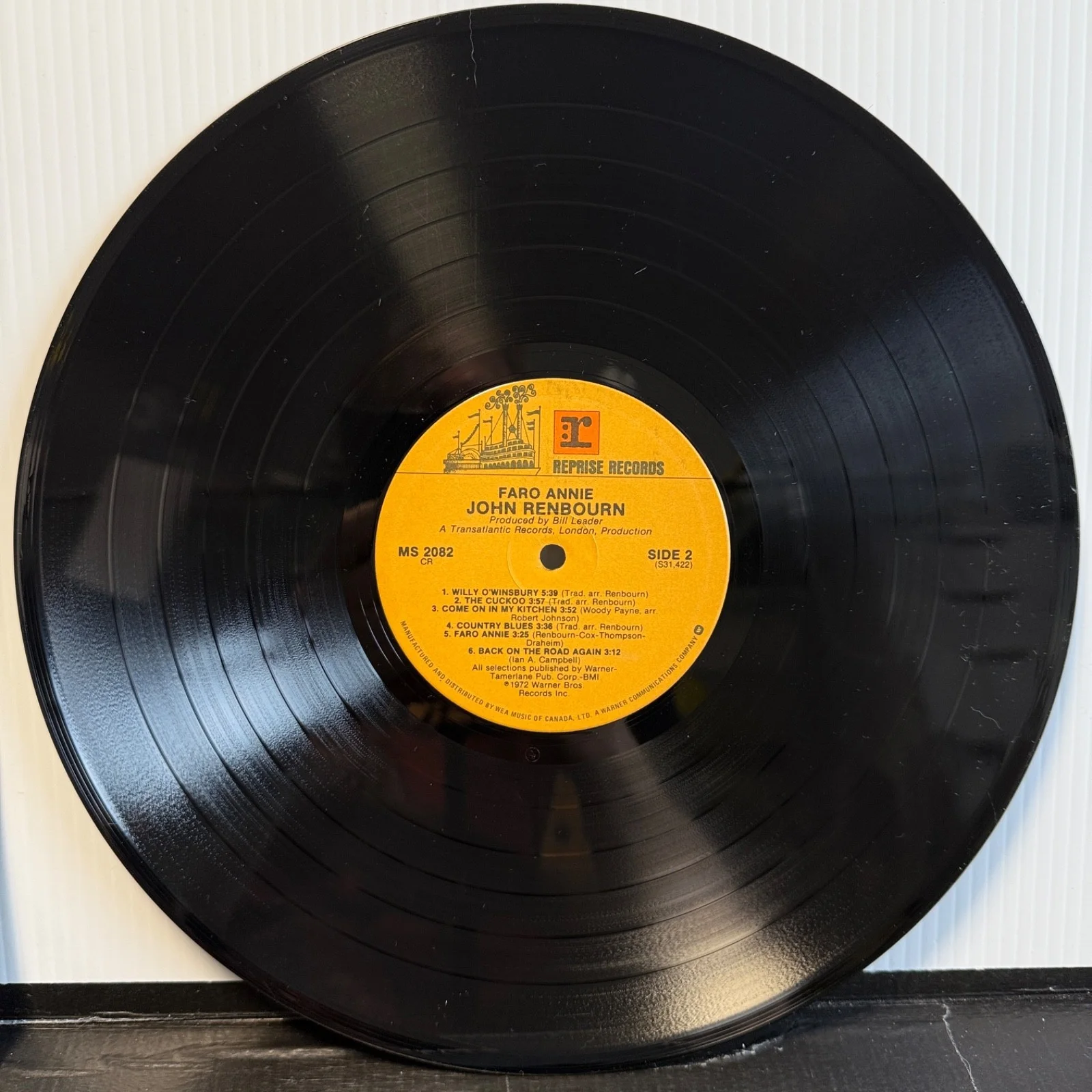 AUTOGRAPHED - JOHN RENBOURNE "Faro Annie" Canada vinyl pressing MS 2082 Reprise, изображение 5