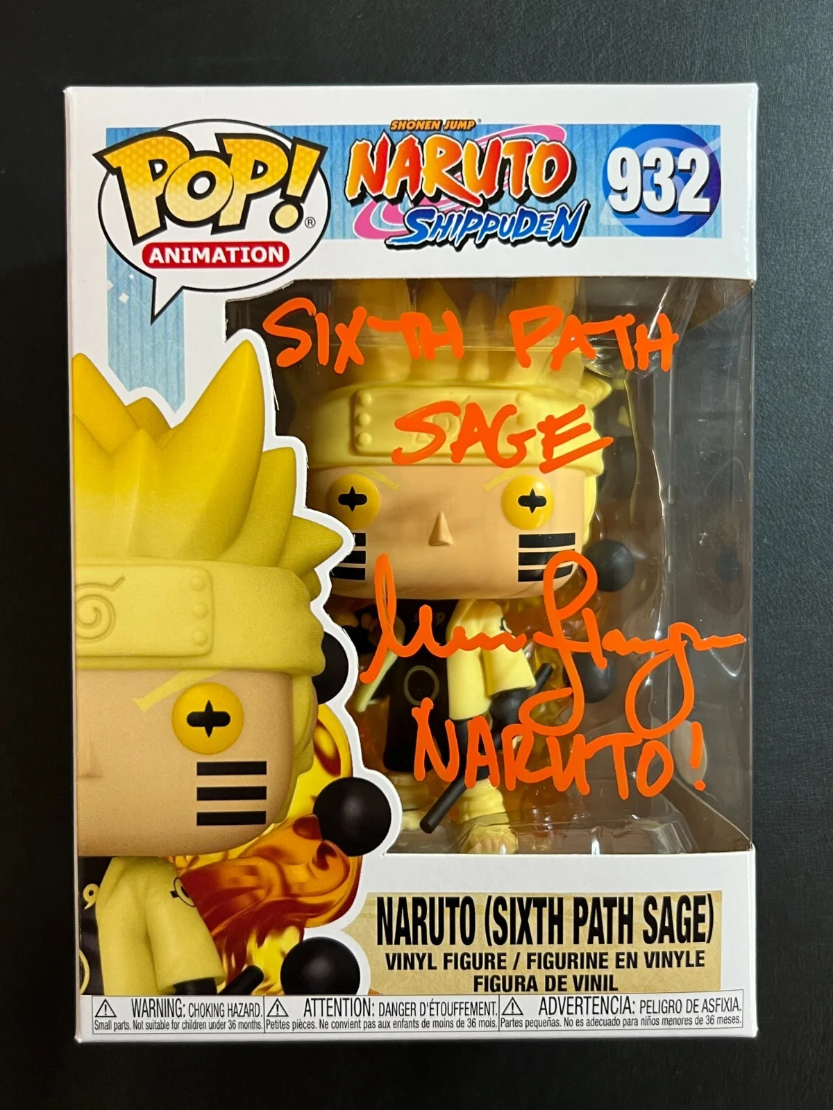 Maile Flanagan — Funko POP! Anime #932 Naruto Sixth Path Sage SIGNED by Malie Flanagan w/ JSA COA, image 2