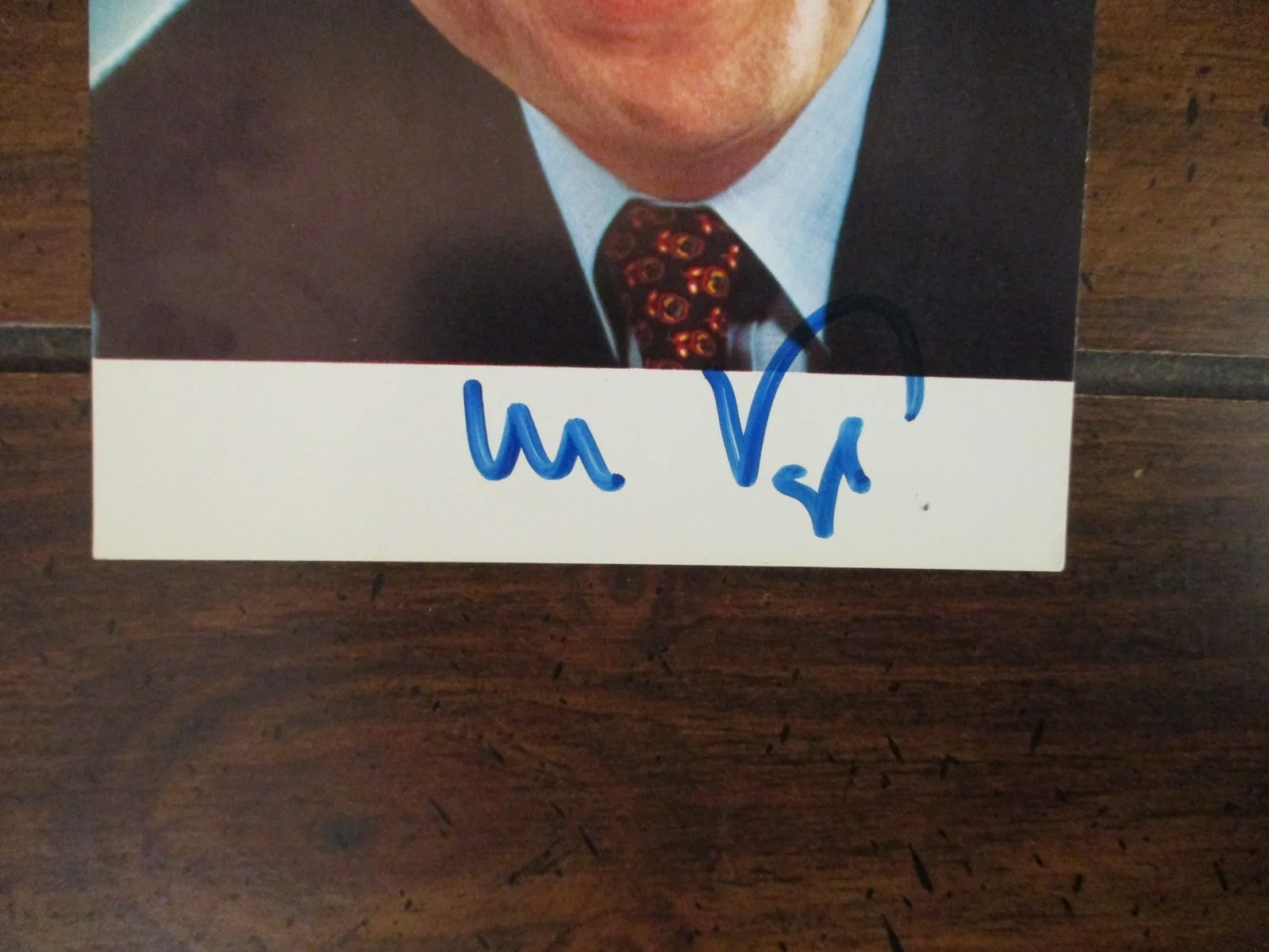 BERNHARD VOGEL (President of Thuringia)Signed 4 x 6 Glossy Color Photo/Card, изображение 2
