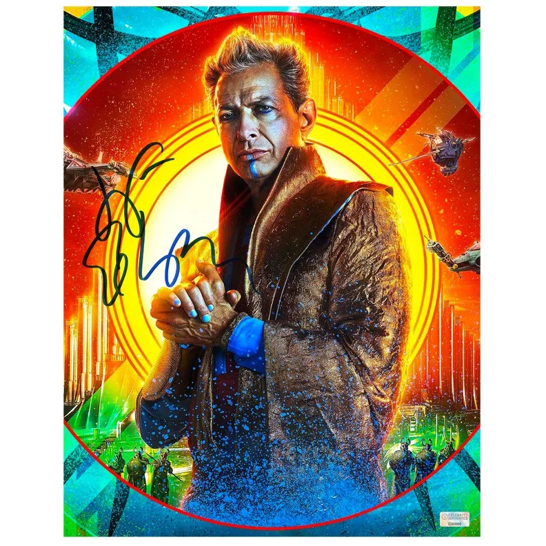Jeff Goldblum — Jeff Goldblum Autographed Thor: Ragnarok The Grandmaster 11x14 Photo