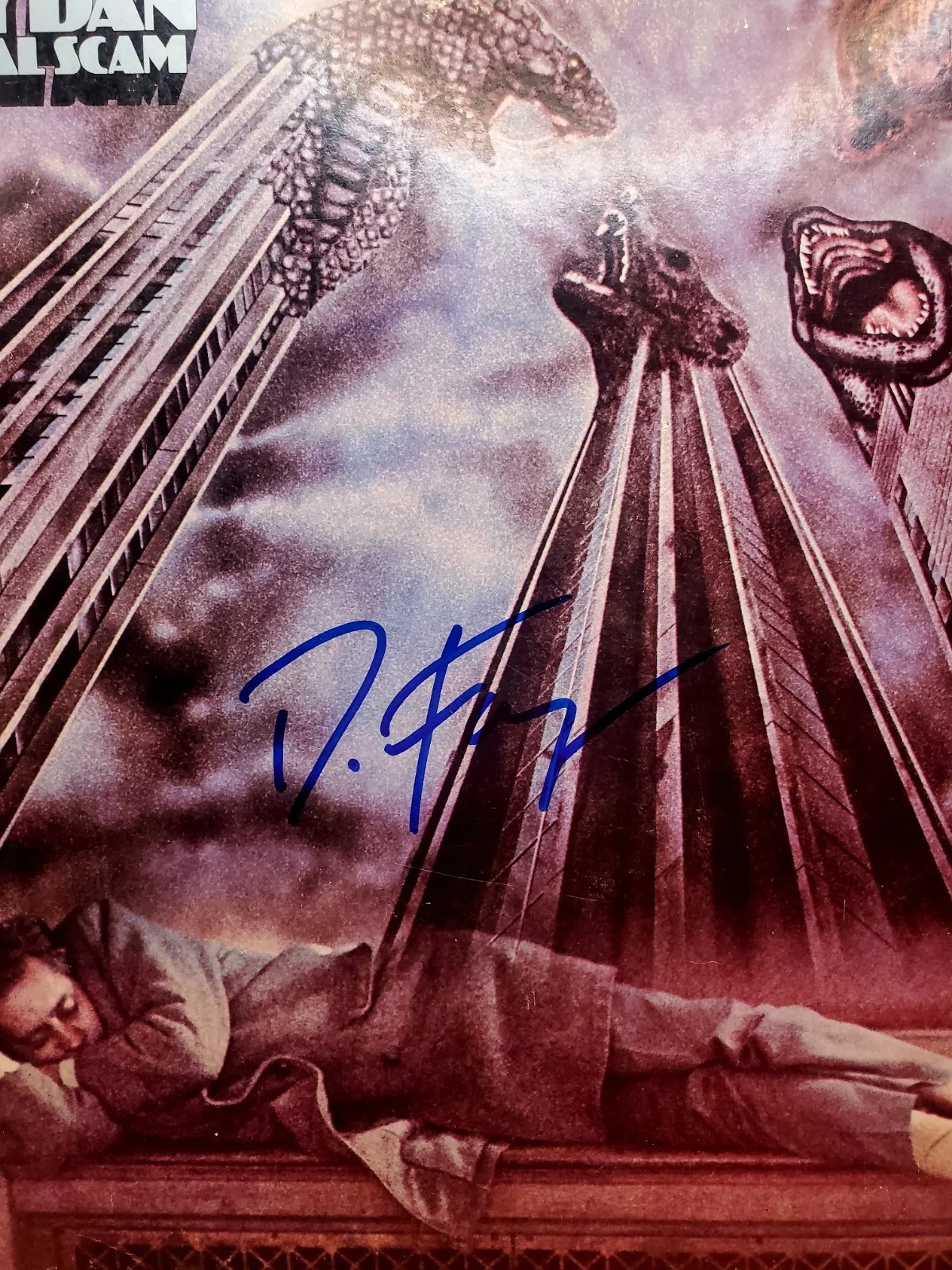 Donald Fagen — DONALD FAGEN SIGNED AUTOGRAPH ALBUM VINYL RECORD - STEELY DAN THE ROYAL SCAM JSA, изображение 2