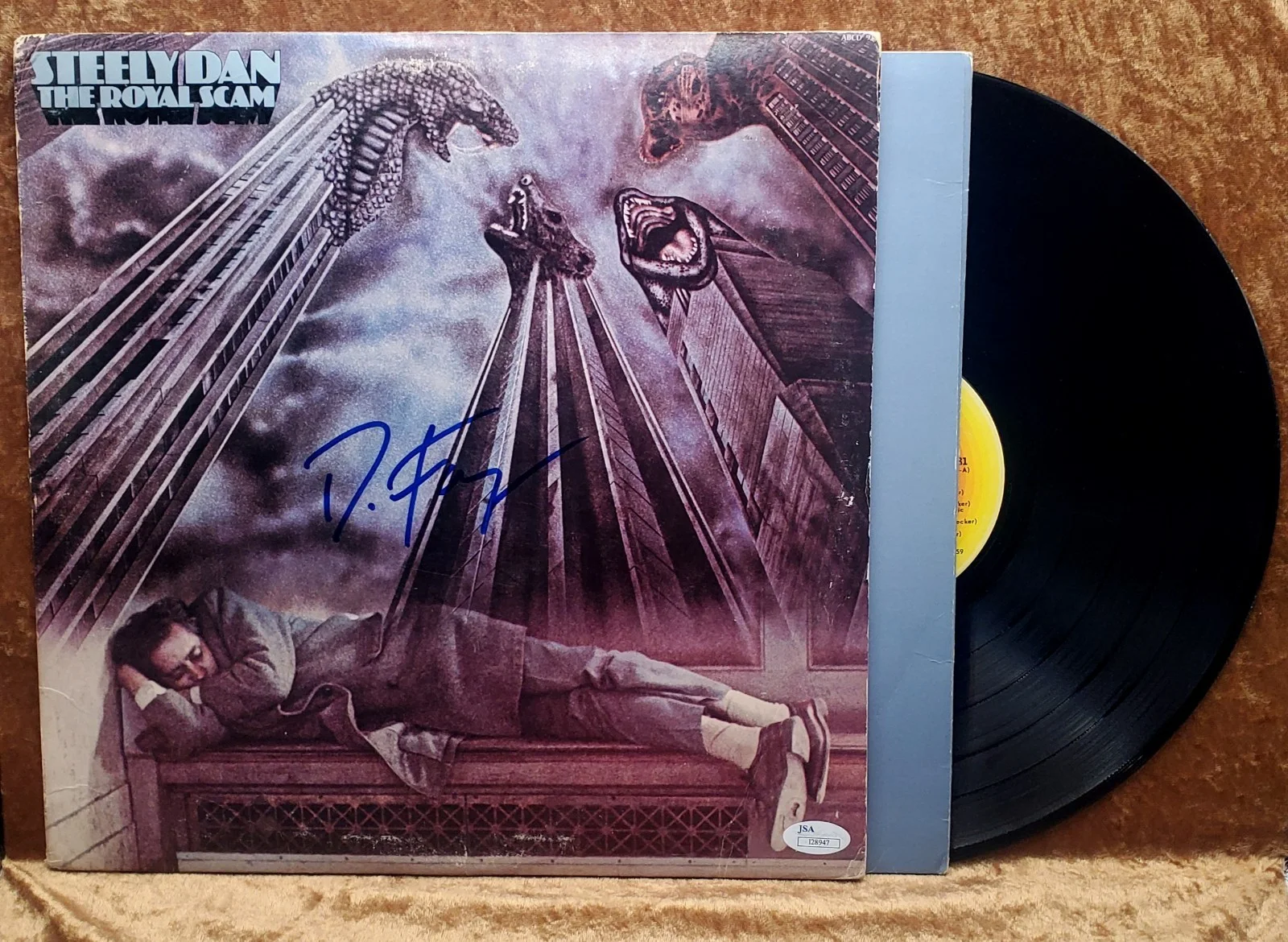 Donald Fagen — DONALD FAGEN SIGNED AUTOGRAPH ALBUM VINYL RECORD - STEELY DAN THE ROYAL SCAM JSA, изображение 4