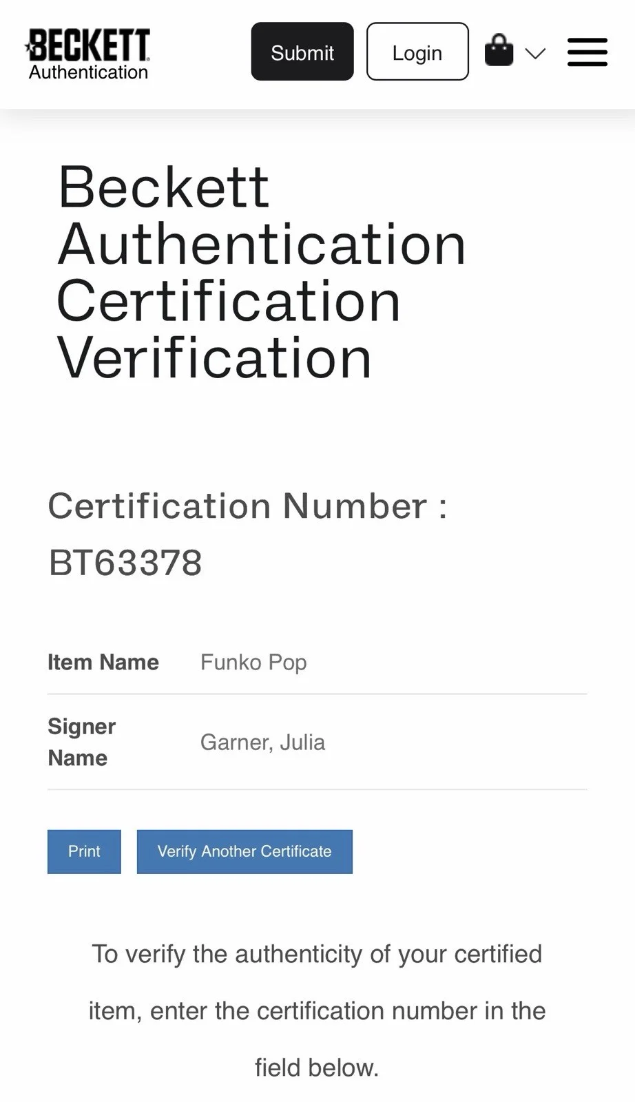 Julia Garner — Julia Garner Signed Silver Surfer Funko Fantastic Four Autograph Beckett, изображение 3
