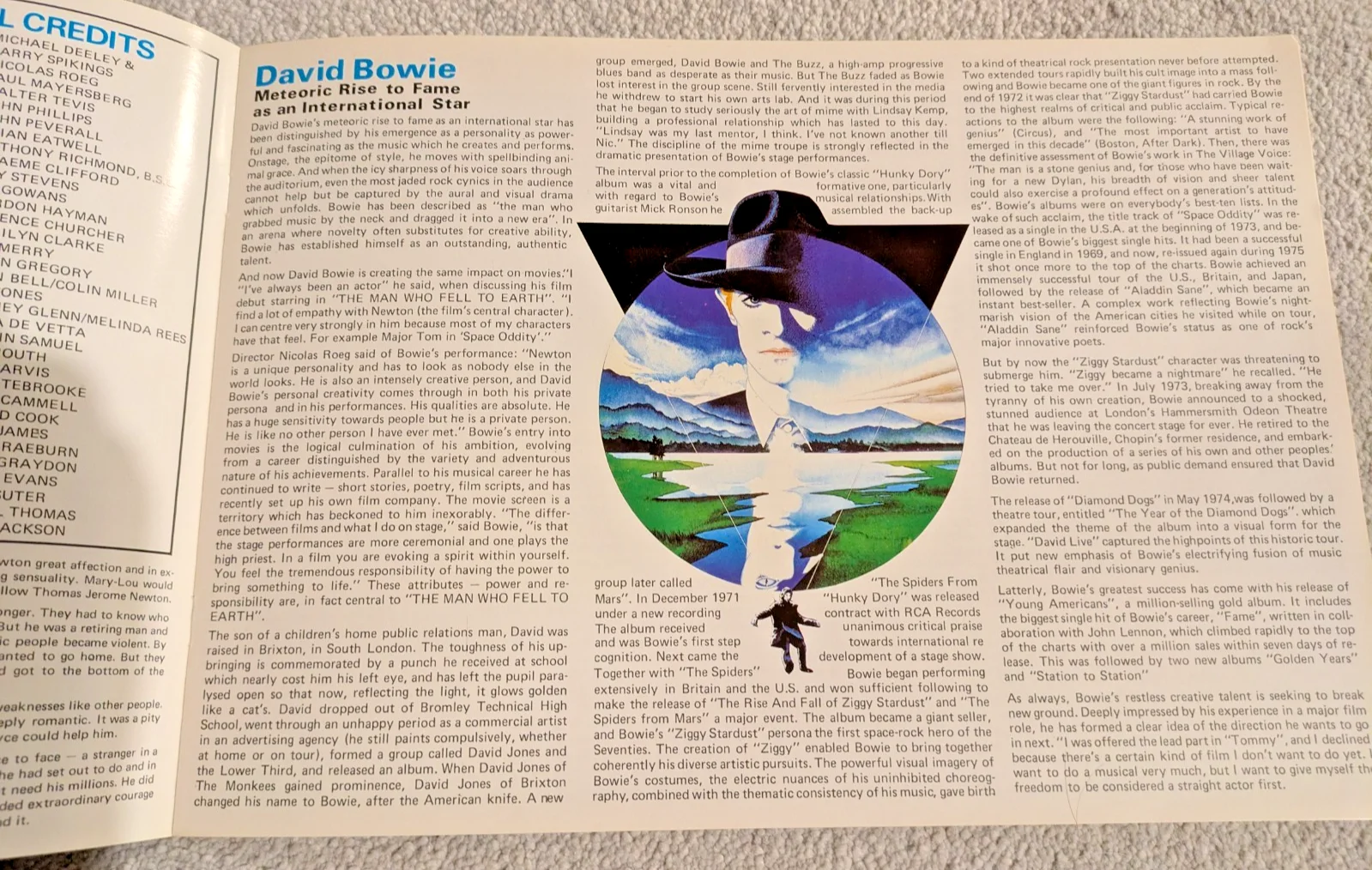THE MAN WHO FELL TO EARTH David Bowie Pressbook Movie Campaign Book 1976, изображение 3